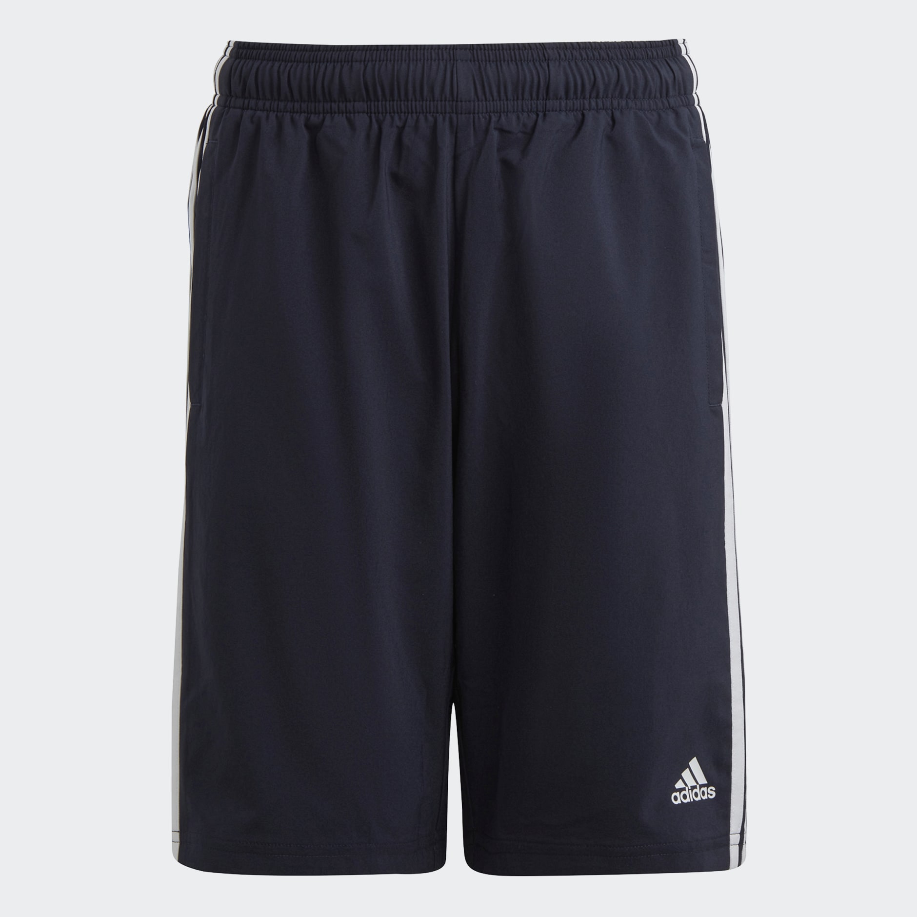adidas Essentials 3-Stripes Woven Shorts - Blue | adidas UAE