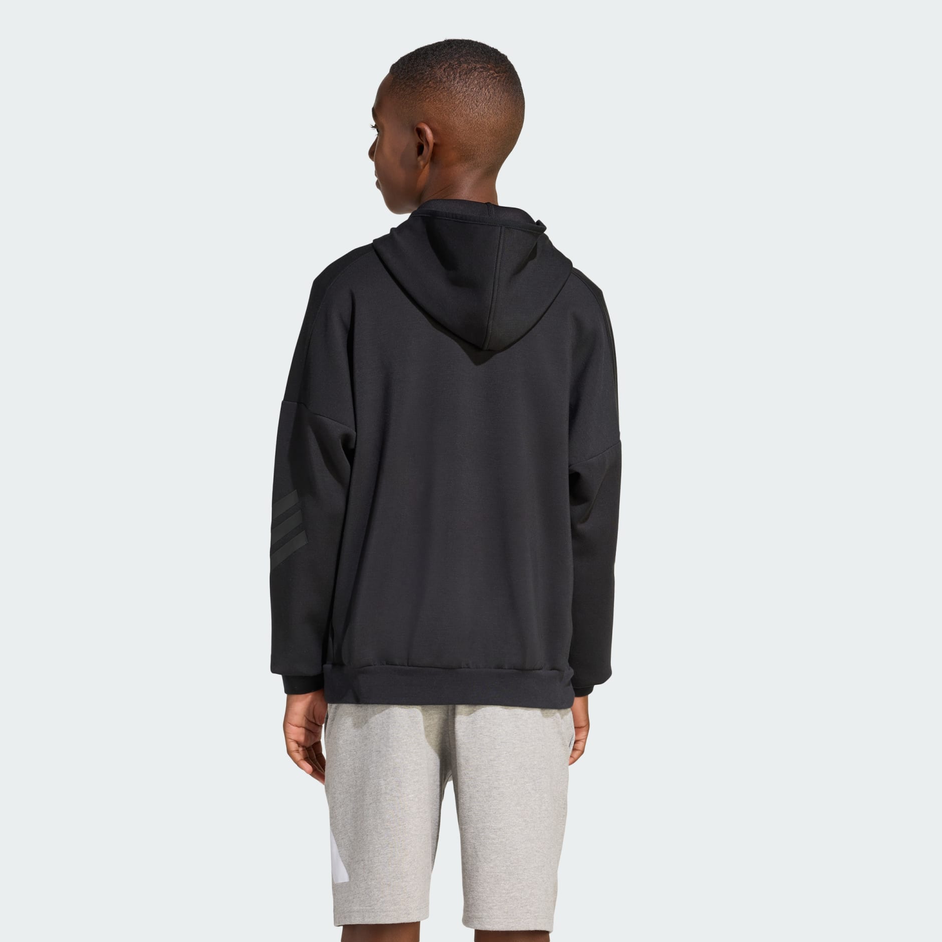 جاكيت بقبعة FUTURE ICONS 3 STRIPES FULL ZIP