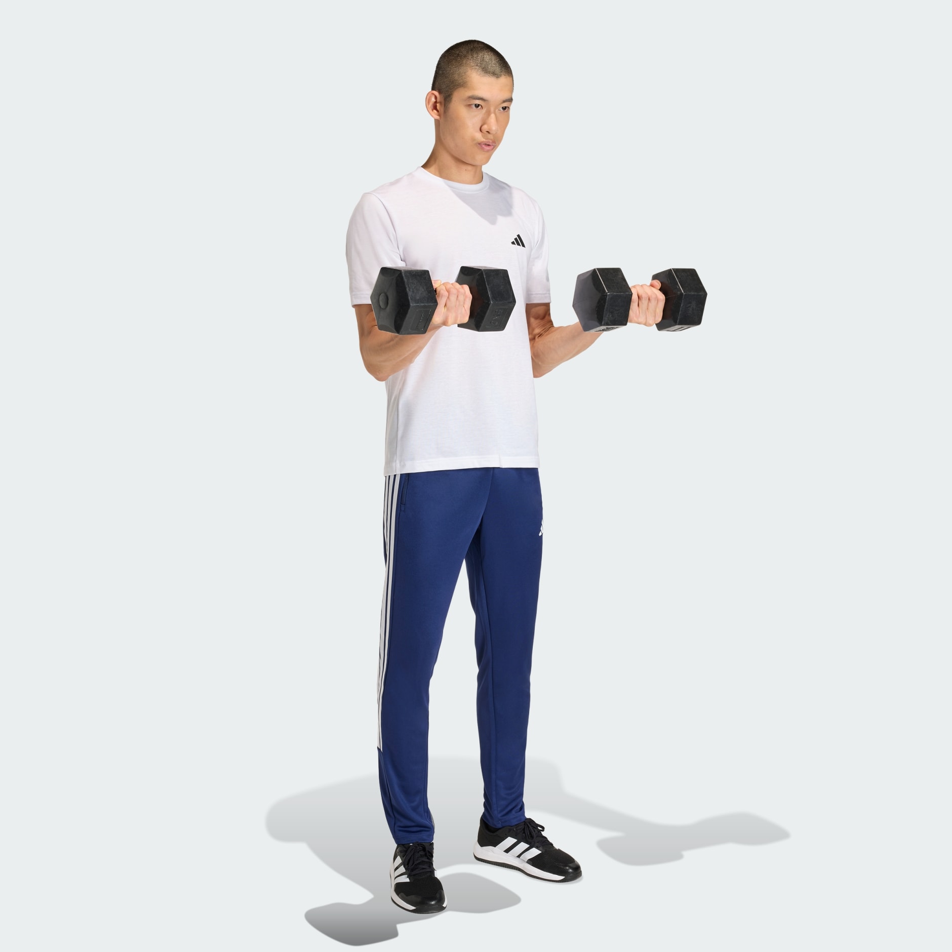PLETENE HLAČE WORKOUT ESSENTIALS ALL-SET 3-STRIPES
