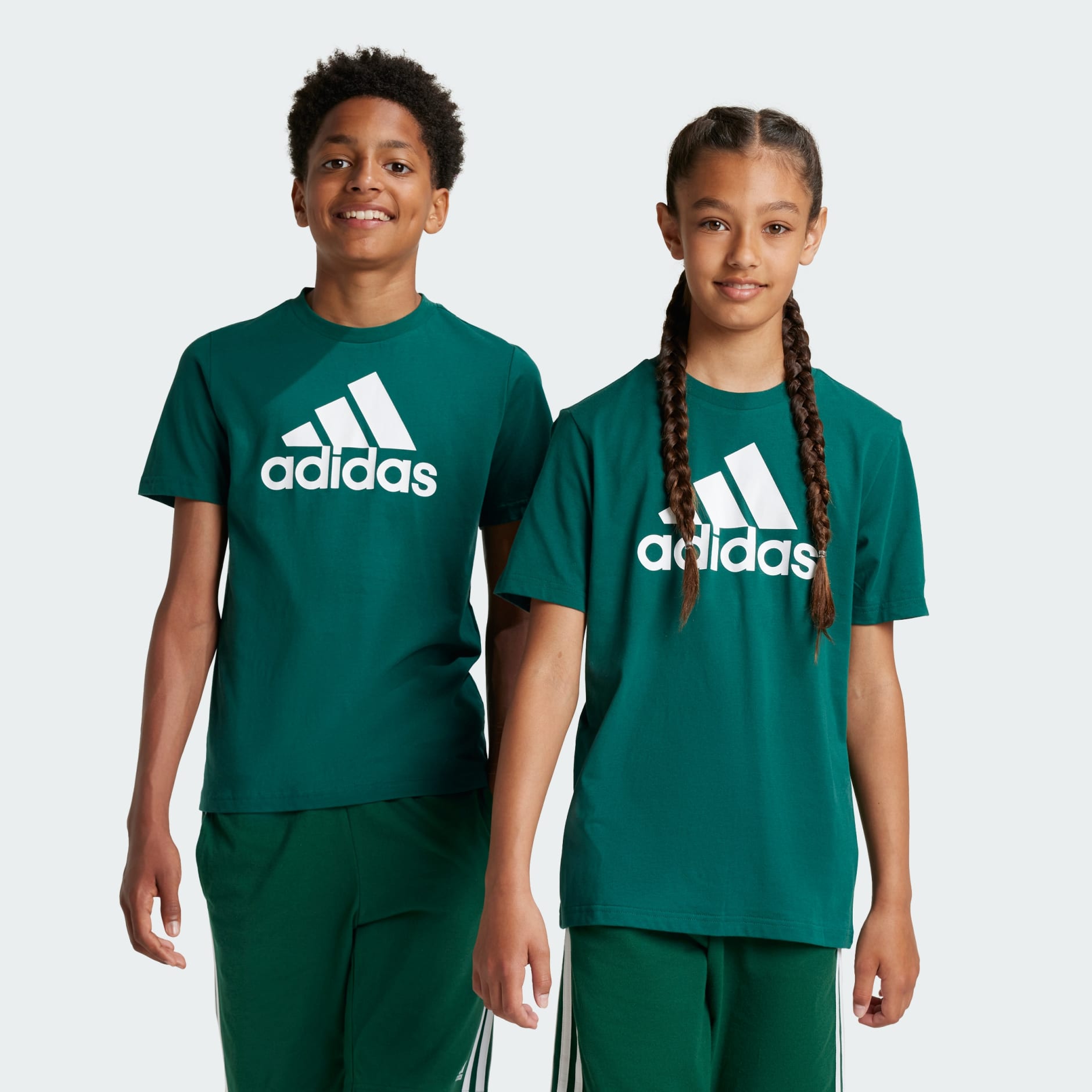 Kids Clothing Essentials Big Logo Cotton Tee Green adidas Saudi Arabia