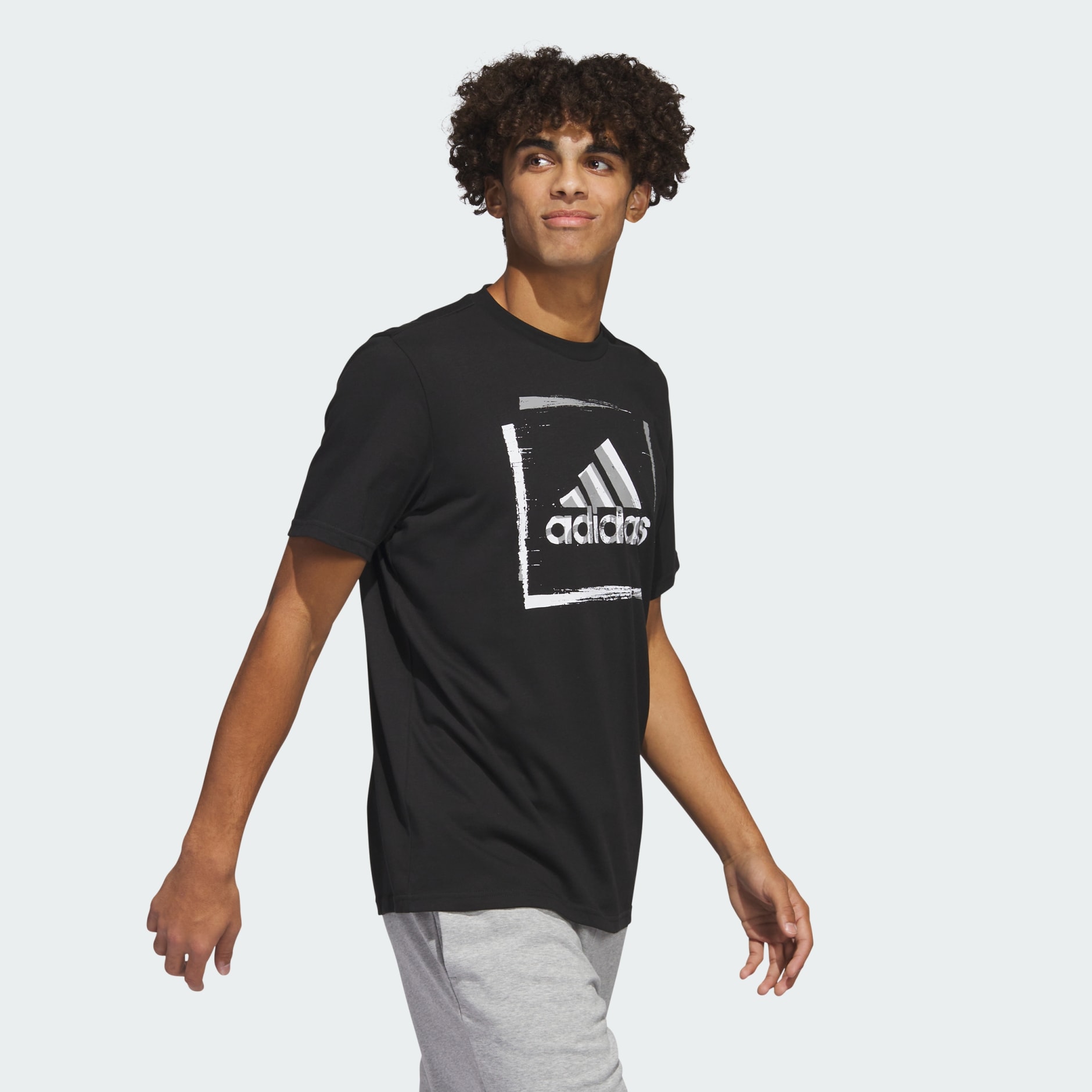 تيشيرت Two-Tone Stencil Short Sleeve Graphic