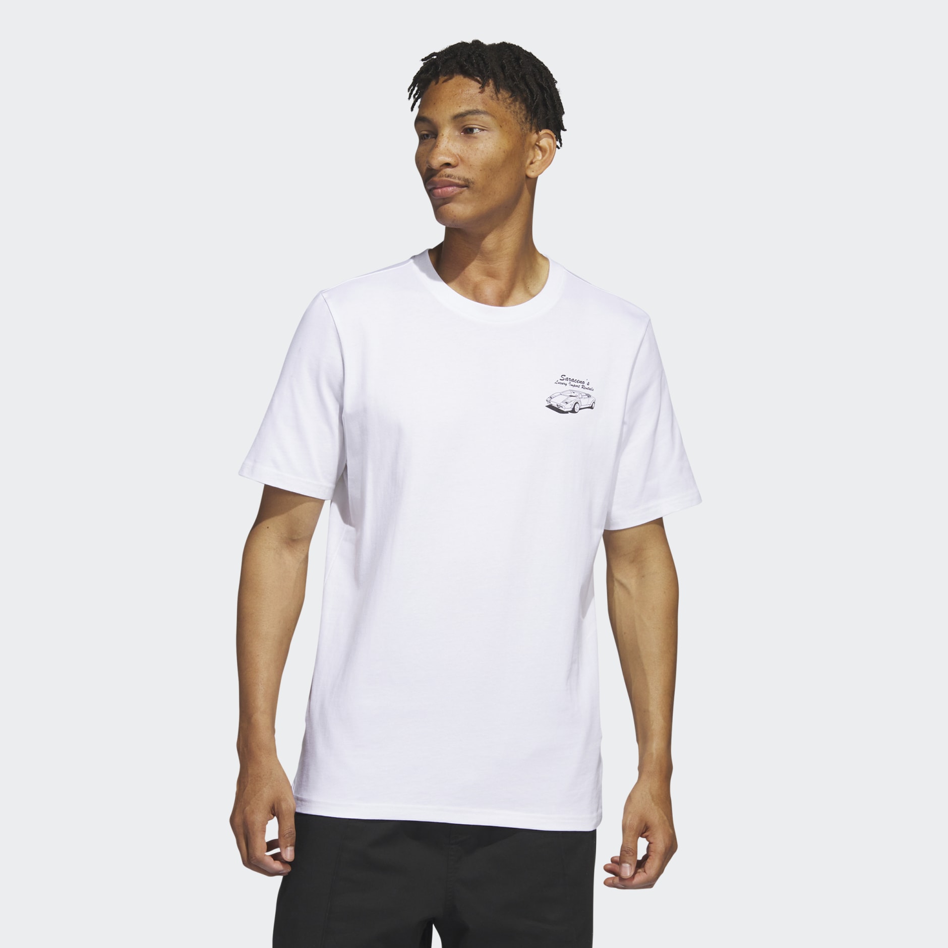 Clothing - Zach's Business Tee - White | adidas South Africa