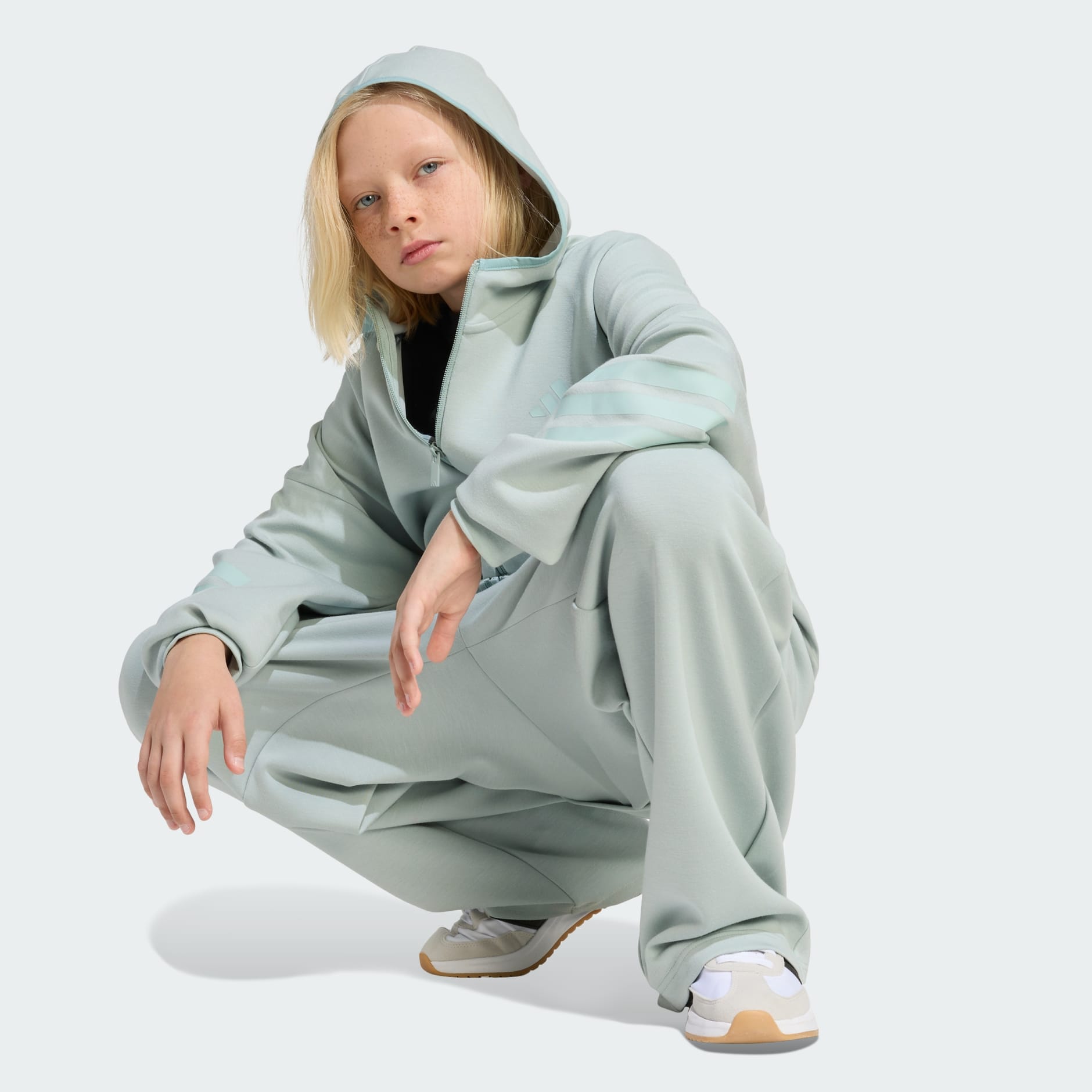 FUTURE ICONS 3 STRIPES FULL ZIP HOODIE