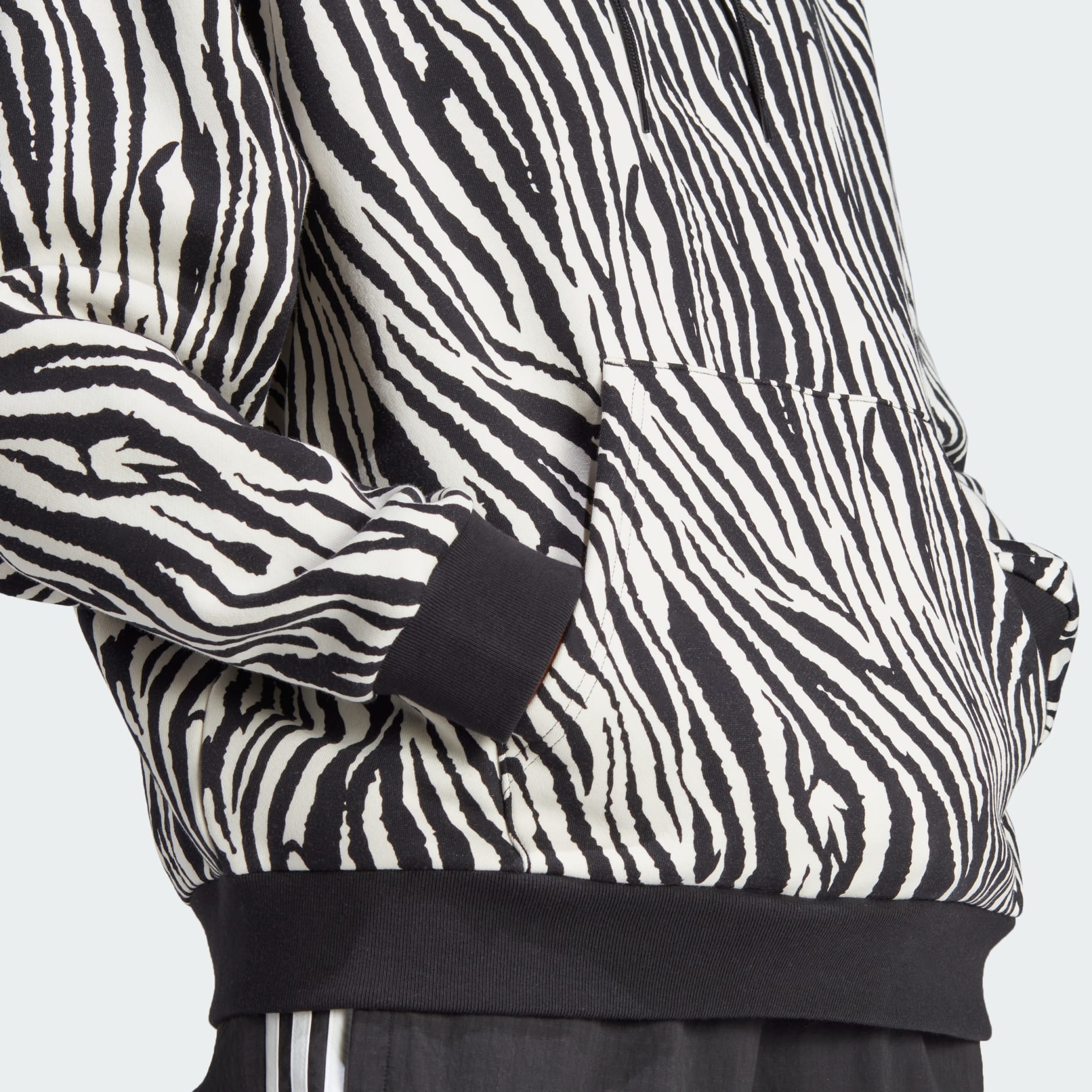 adidas TZ Hoodie Essentials | Allover Animal Zebra Print adidas - White