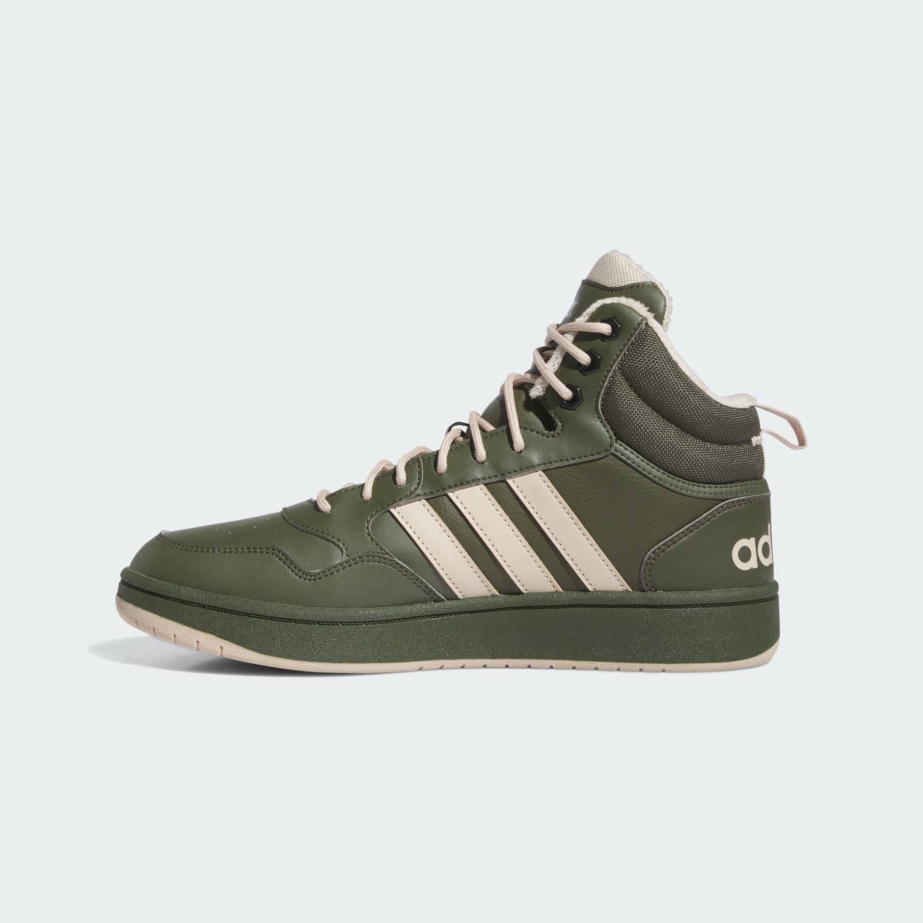 Men s Shoes Hoops 3.0 Mid Lifestyle Basketball Classic Fur Lining Winterized Shoes Green adidas Saudi Arabia