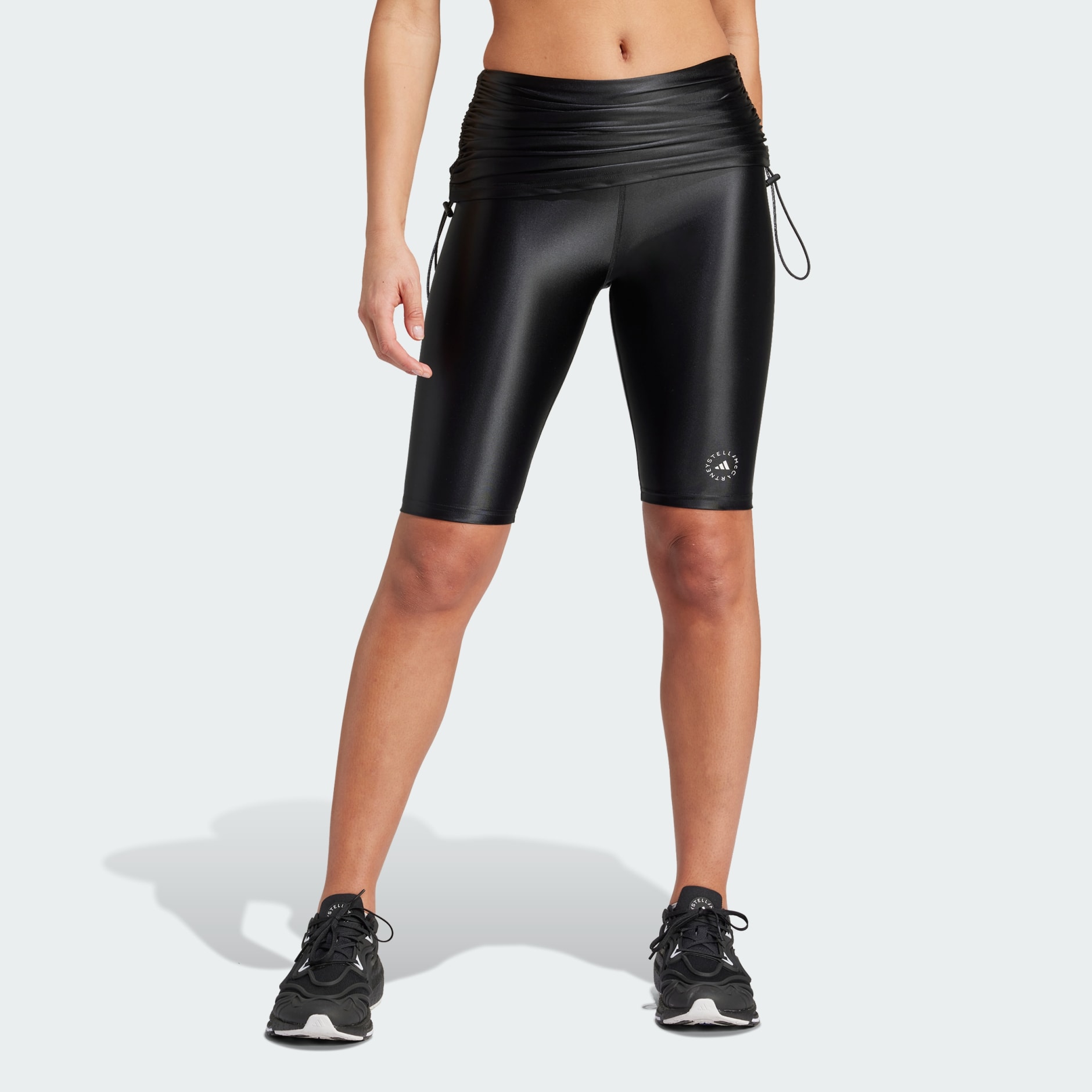 adidas adidas by Stella McCartney Roll-Top Shorts - Black