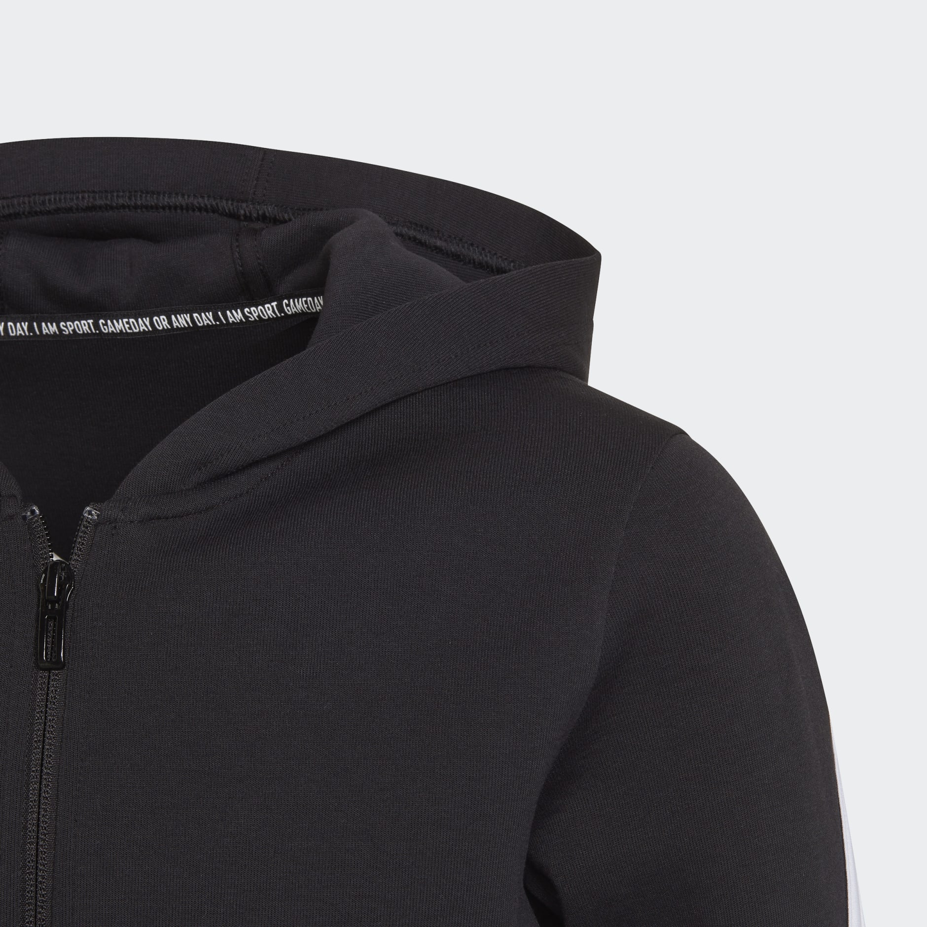 adidas Future Icons 3-Stripes Full-Zip Hoodie - Black