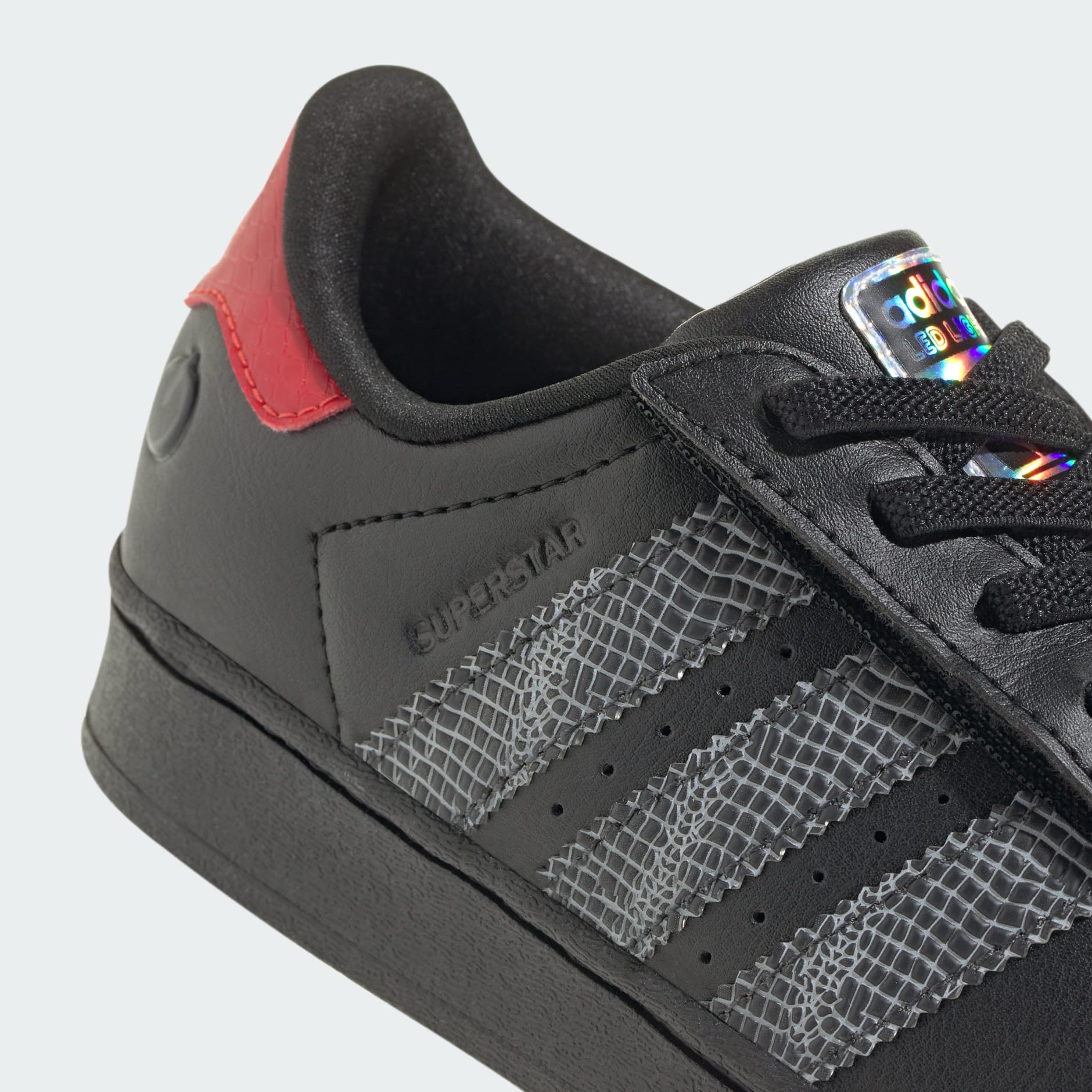 SUPERSTAR LED LIGHTS COMFORT CLOSURE ELASTIC LACE SHOES