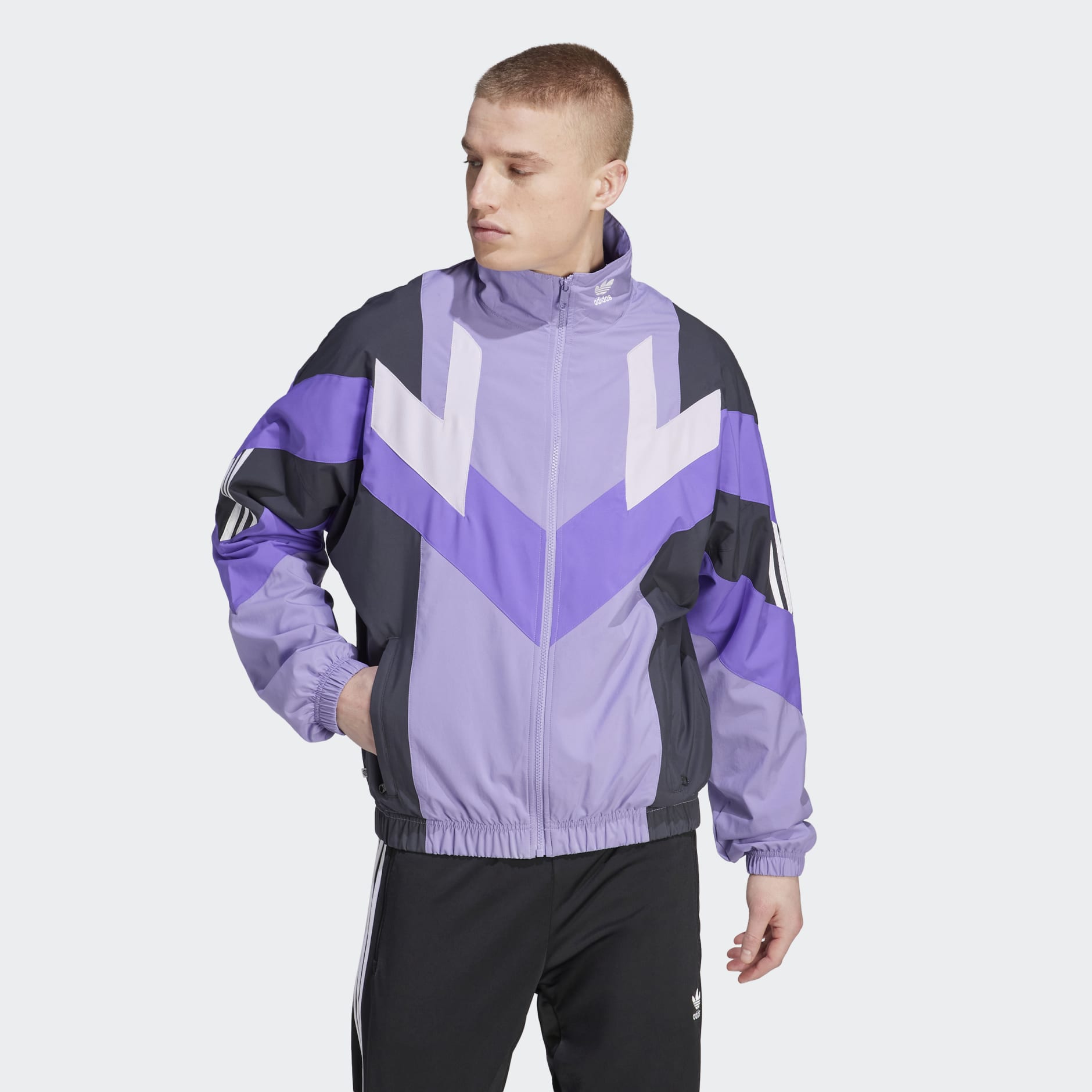 Men's Clothing - adidas Rekive Woven Track Jacket - Purple