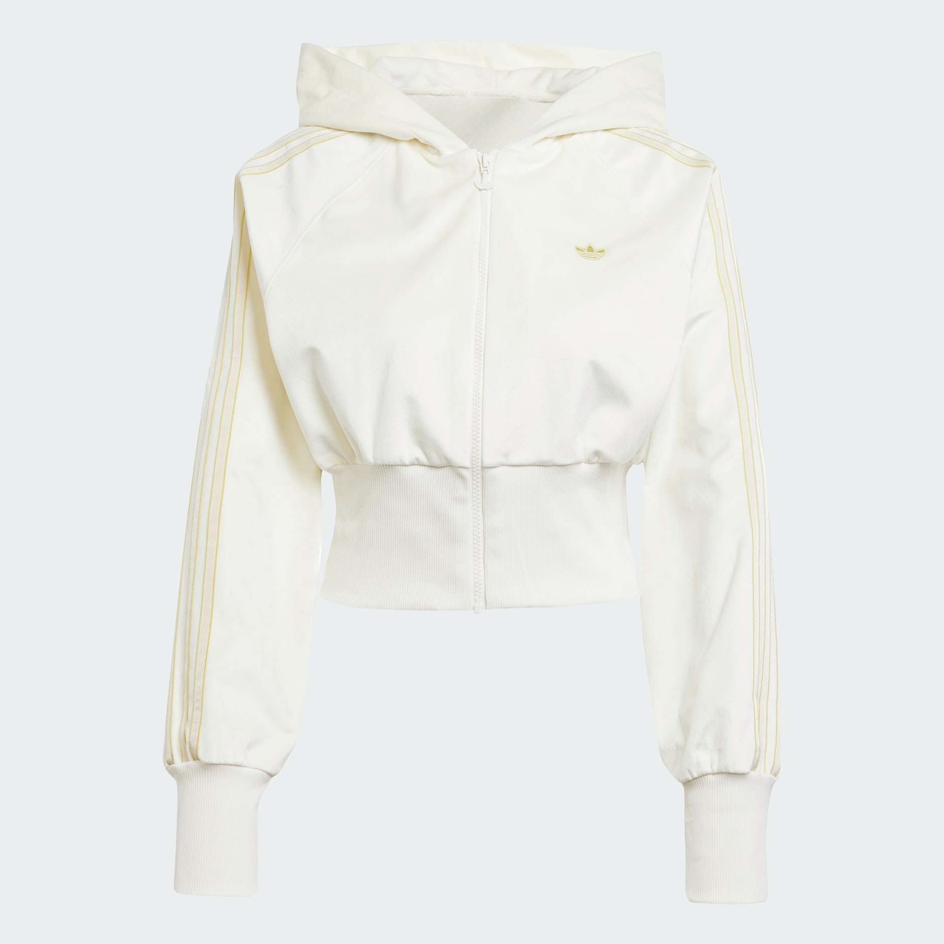 アウターその他 ADIDAS velor zip hoodie track top JI5670 adidas Velour Zip Hoodie Track Top - White | adidas Singapore