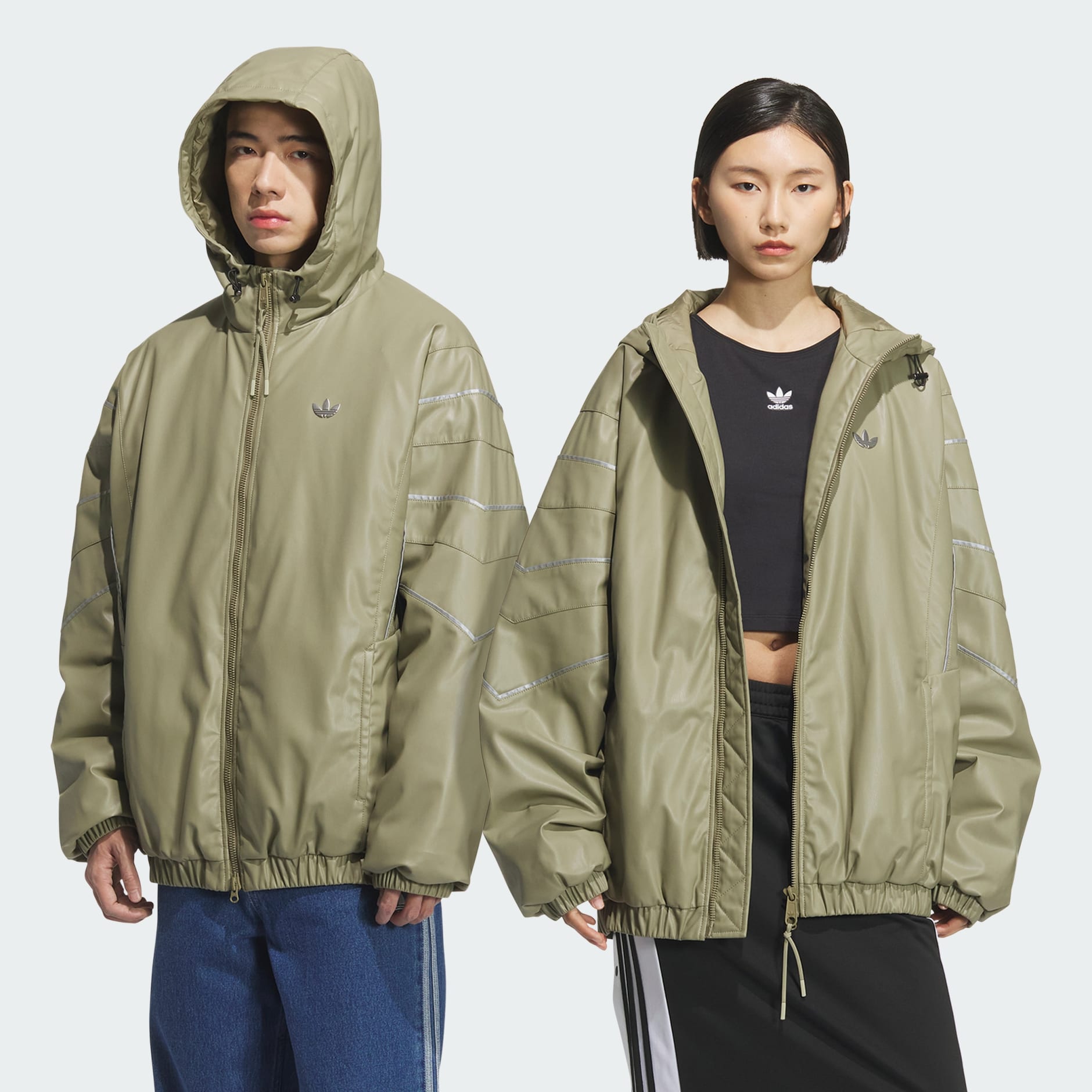 PU Oversized Jacket Pad