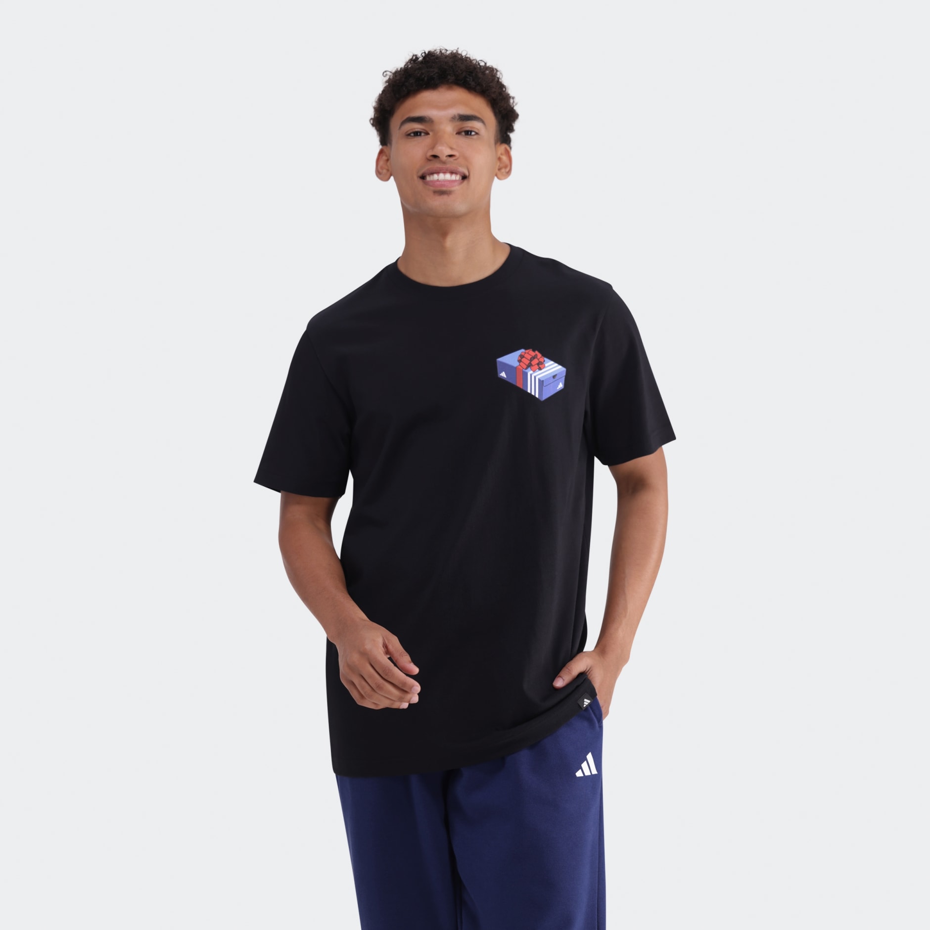 3-Stripes Lights Giftbox Graphic T-Shirt