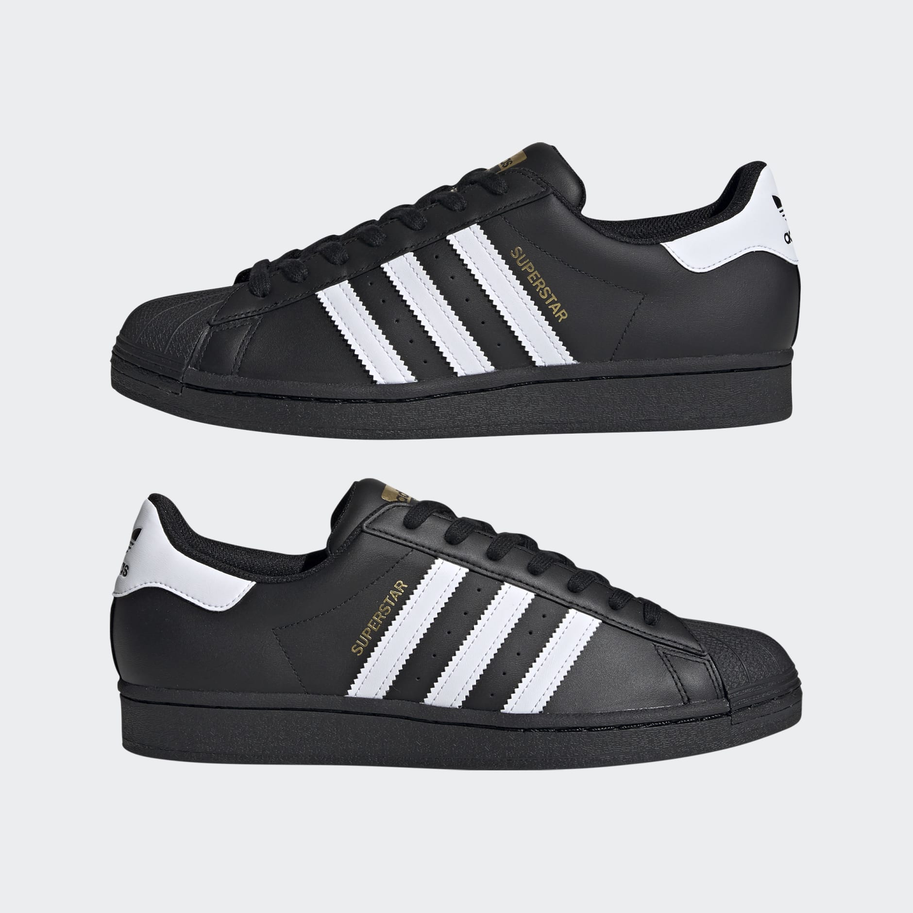 Superstar black clearance shoes