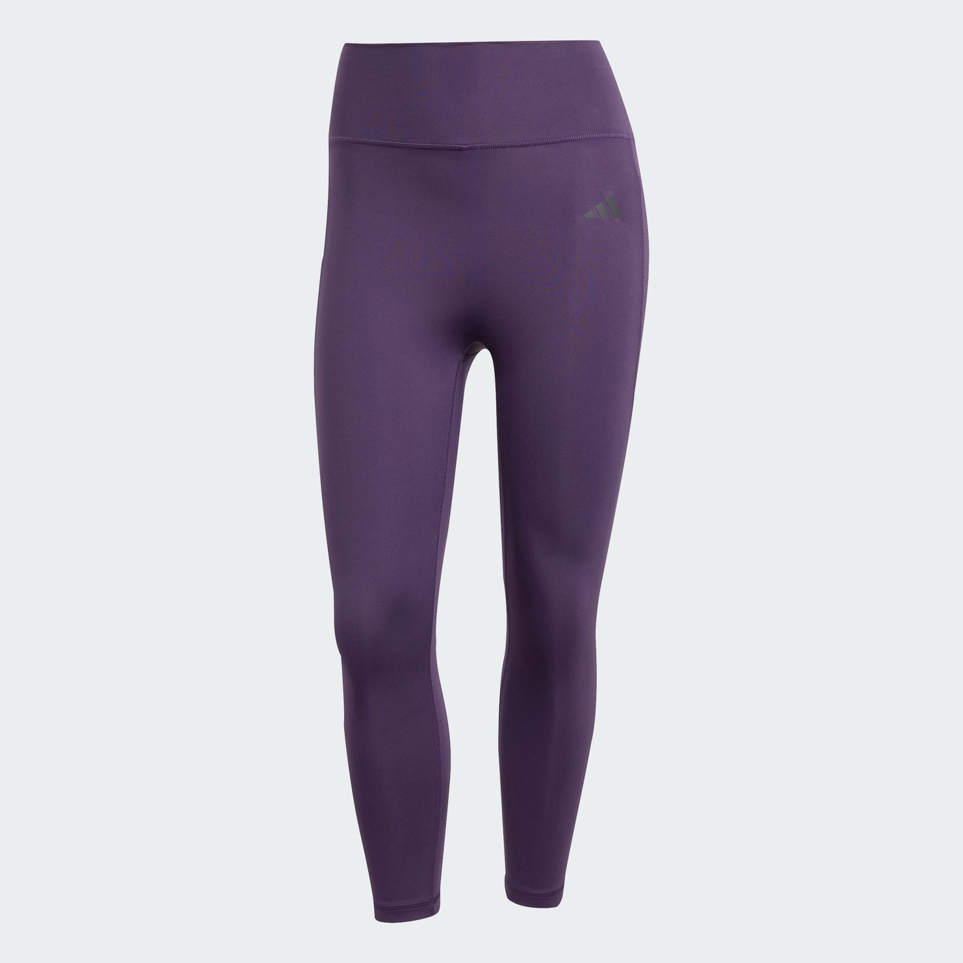 adidas Optimé Essentials No Front Rise Seam 7/8 Leggings - Purple