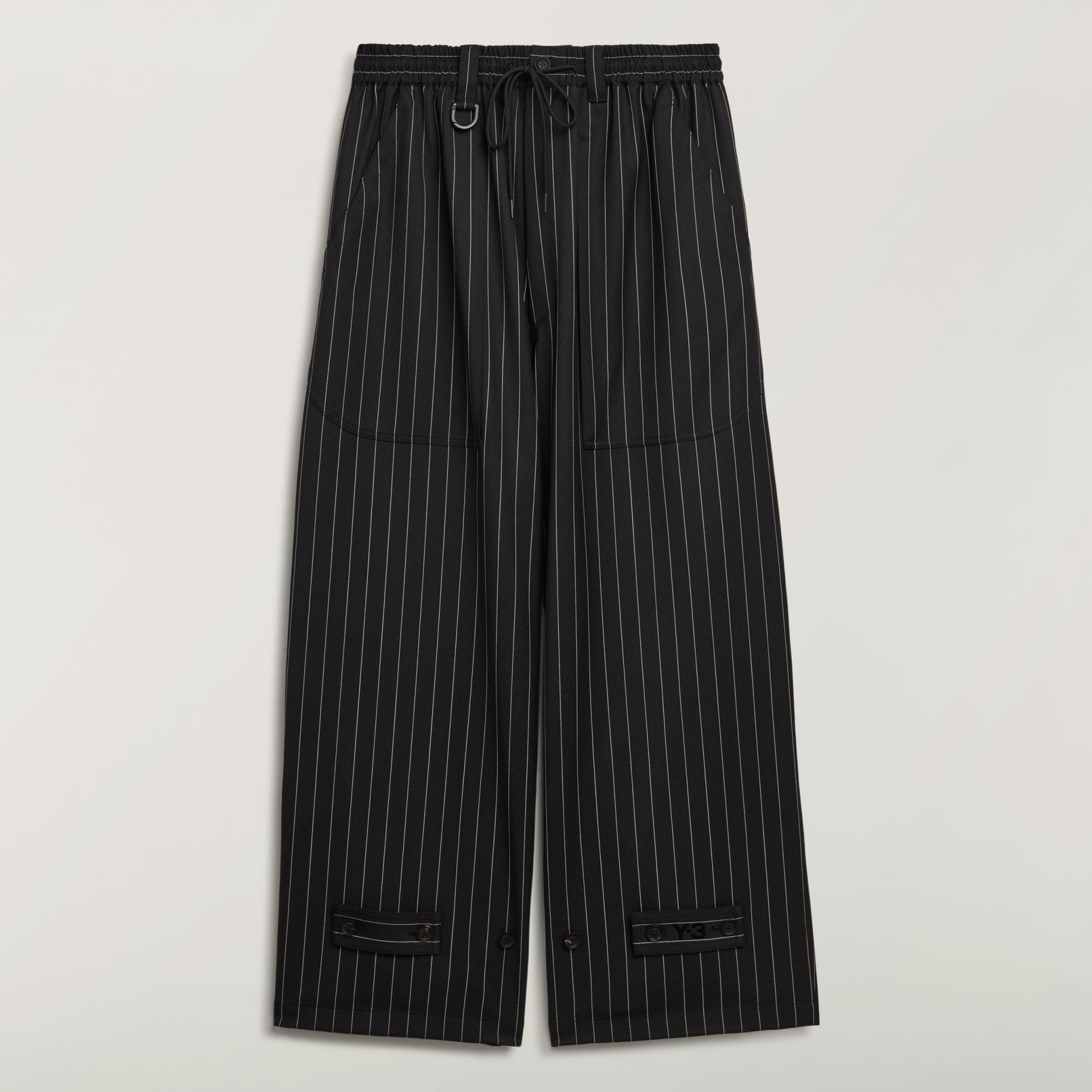 VUNENE HLAČE &Scaron;IROKIH NOGAVICA Y-3 PINSTRIPE REFINED