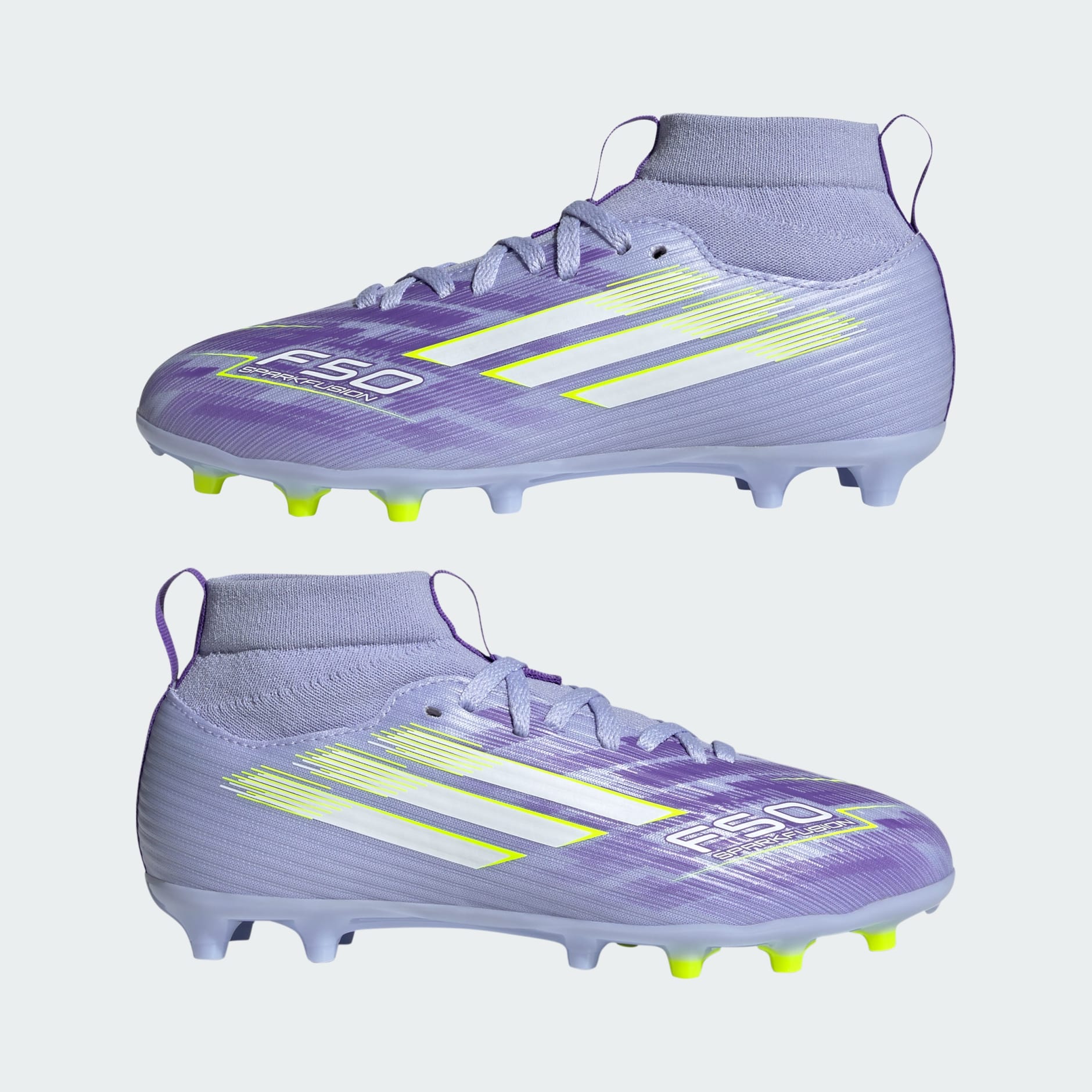 Dječje kopačke F50 Sparkfusion League za tvrdu podlogu/umjetnu travu