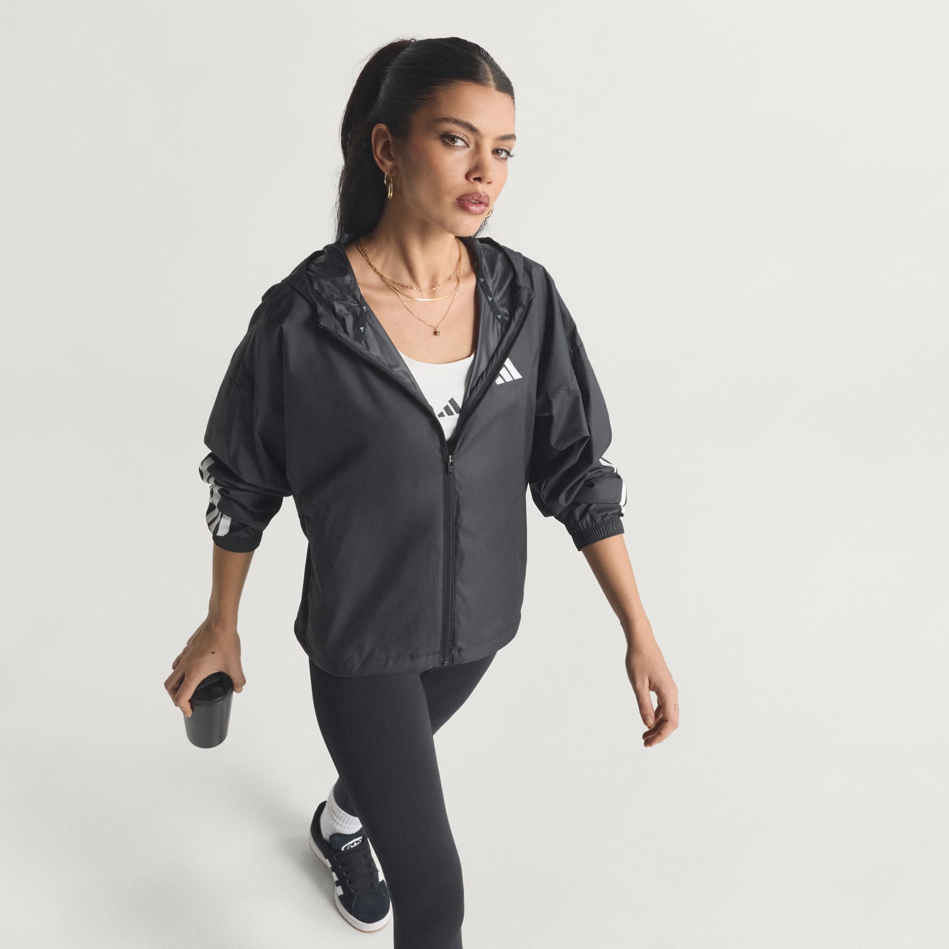 Jachetă antiv&acirc;nt Hyperglam cu 3 dungi