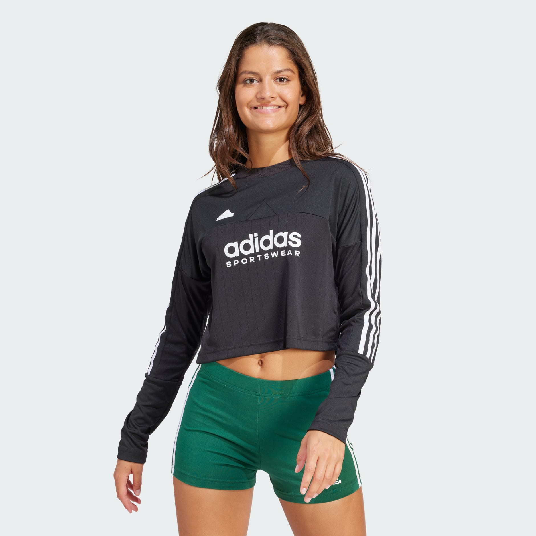 Adidas long sleeve 3 stripe tee online