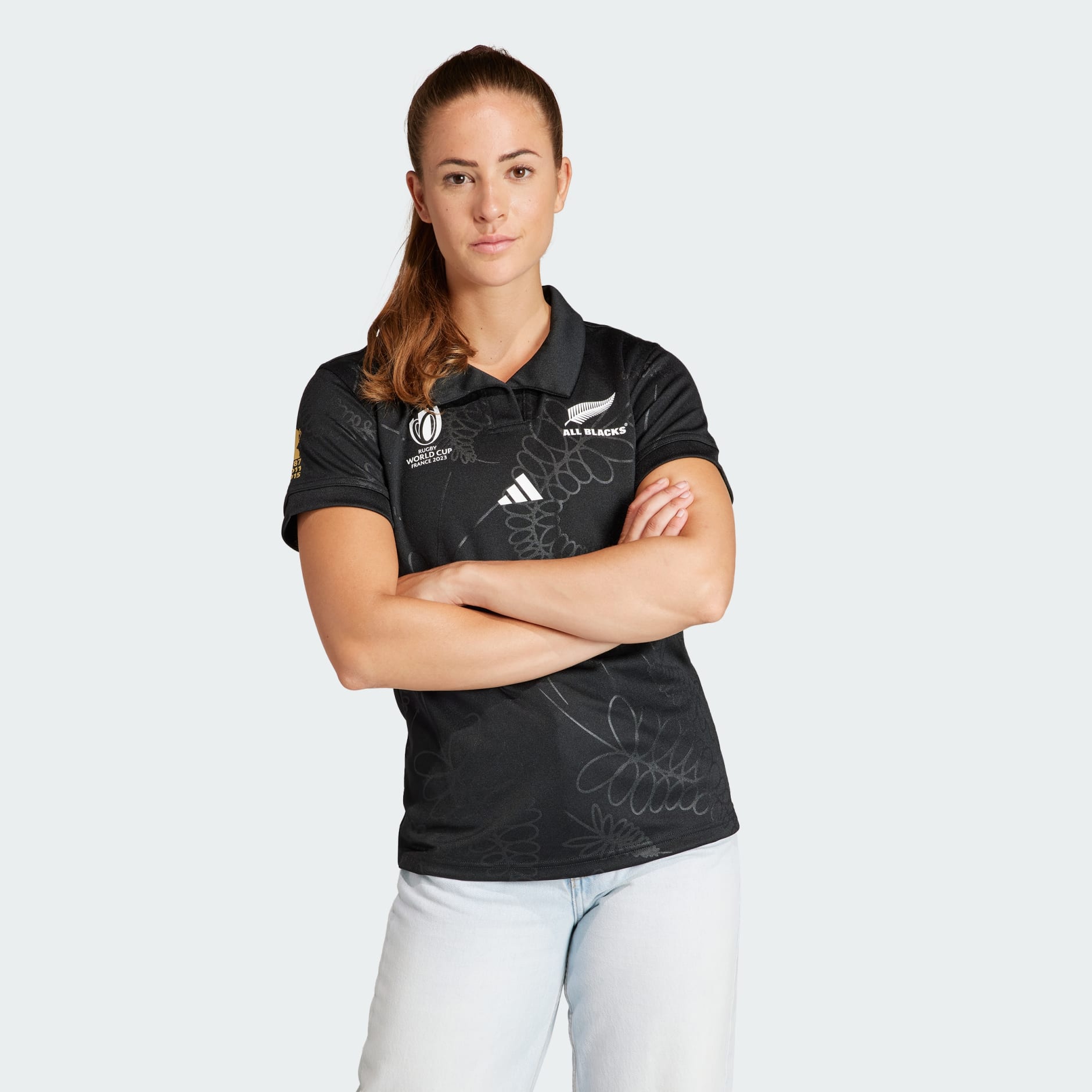 New Zealand All Blacks RWC 23 Home Supporter Jersey by adidas