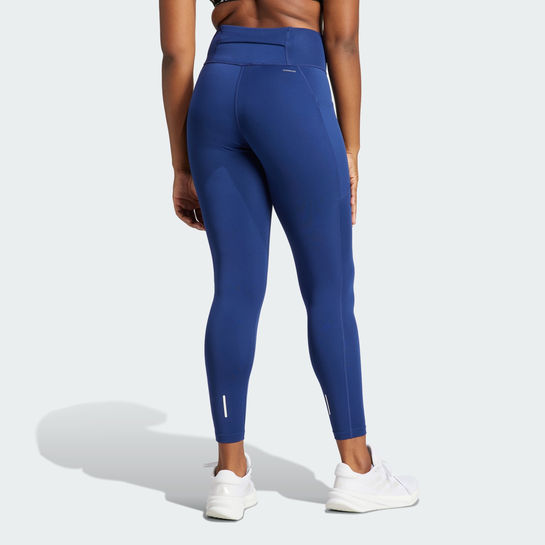 Women's High Waisted Everyday Active 7/8 Leggings - A New Day™ Light Blue L