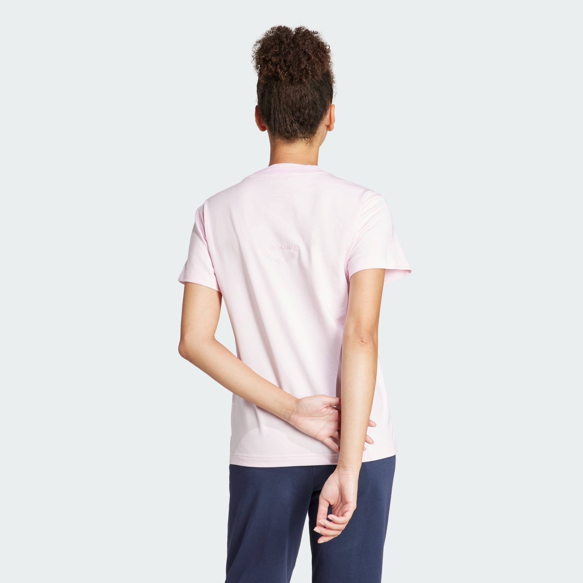 Clothing - Embroidered Tee - Pink