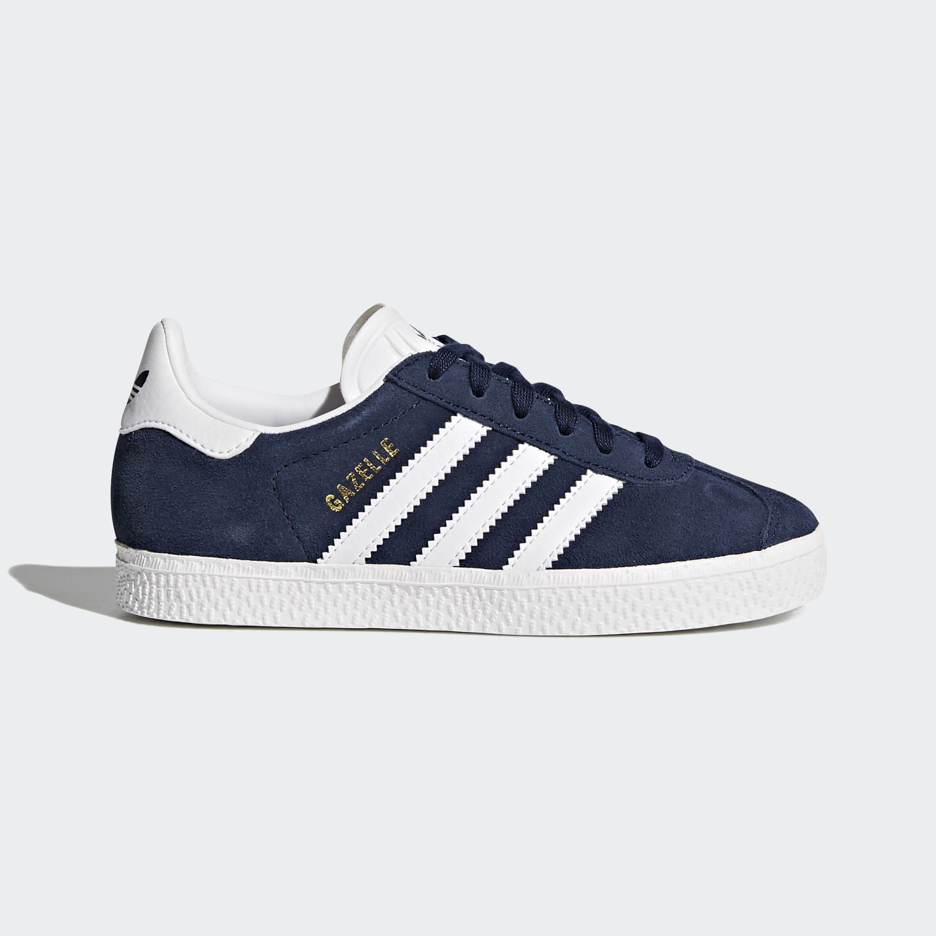 Navy and white gazelles on sale