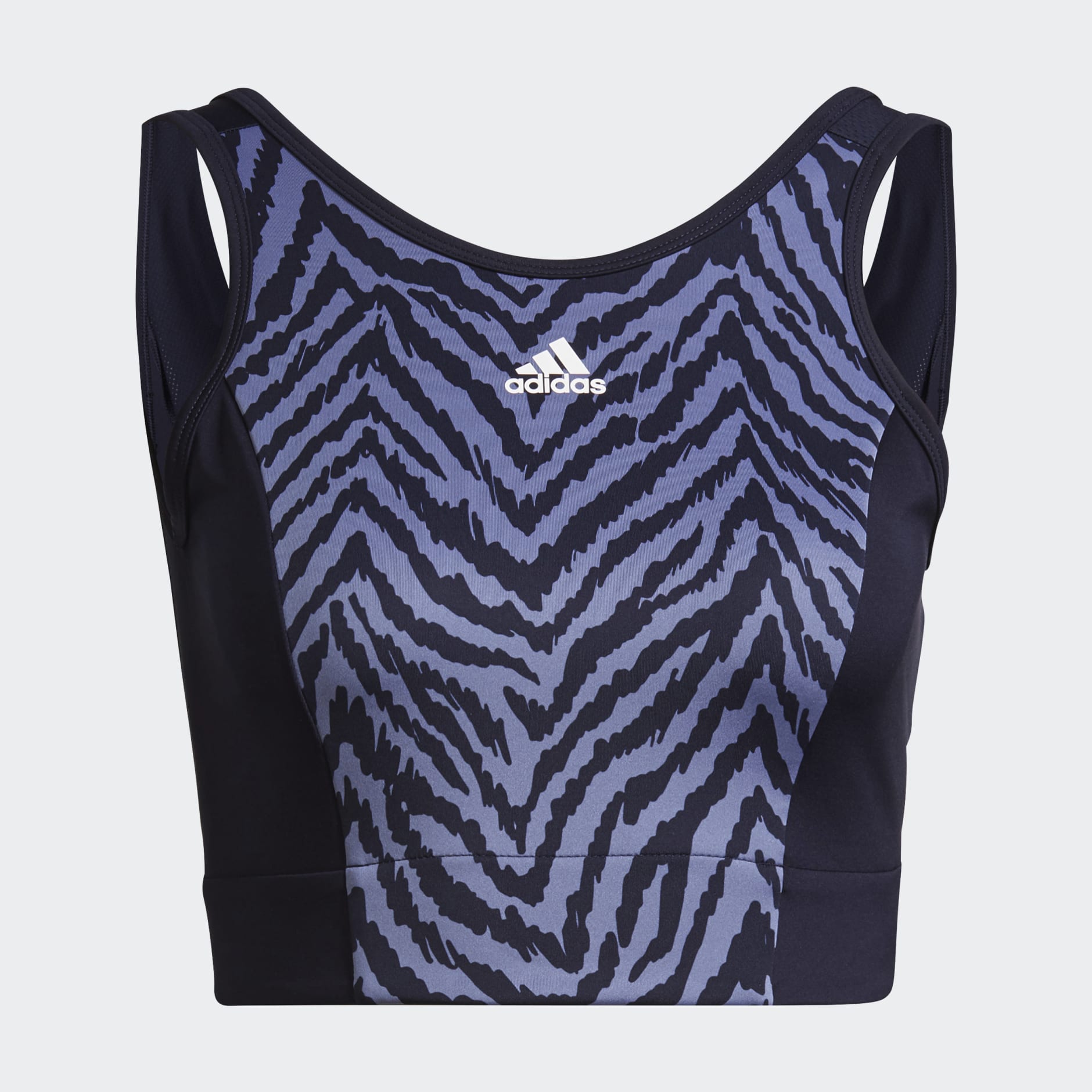 AEROREADY Designed to Move Zebra-Print Crop Top