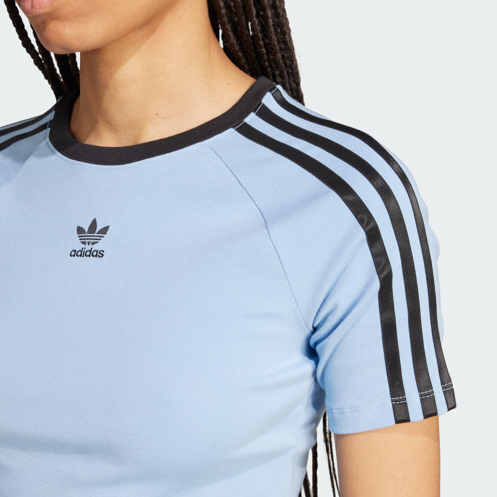 ★adidas★ 3S Baby Tee JY4857 3-Stripes Baby Tee - Blue | adidas Hong Kong