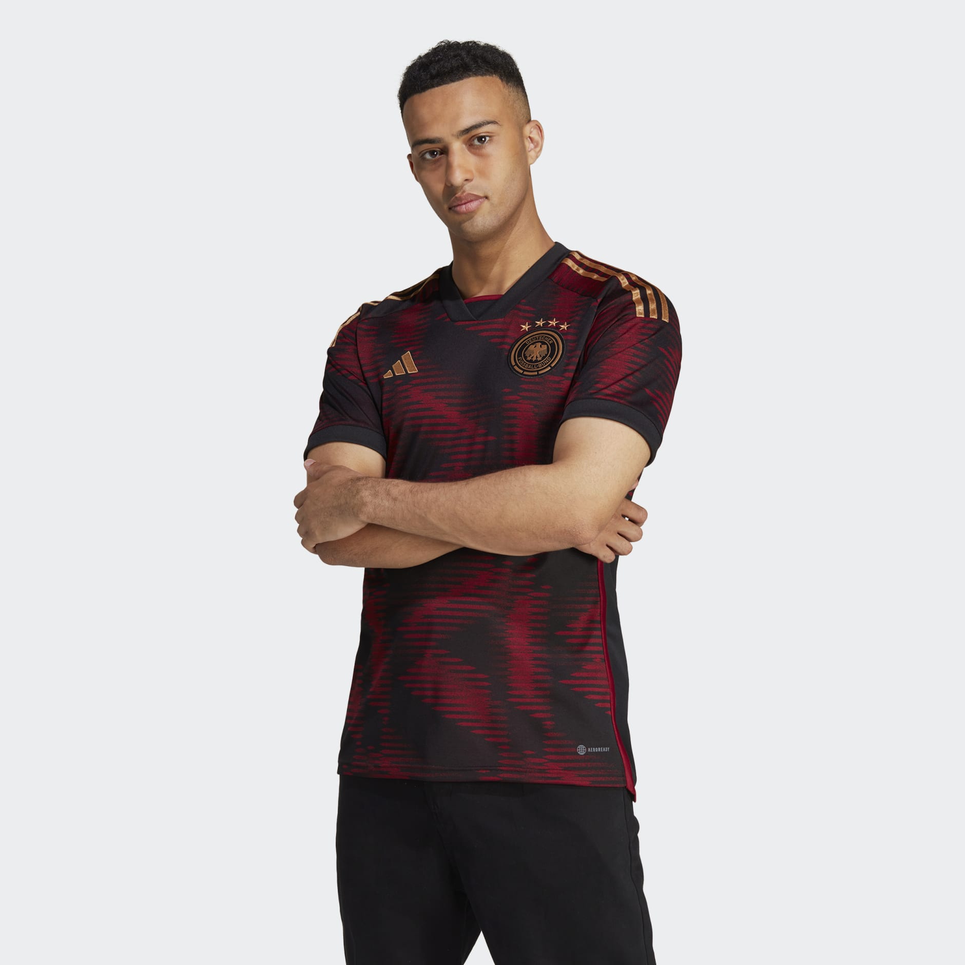 Clothing - Germany 22 Away Jersey - Black | adidas South Africa