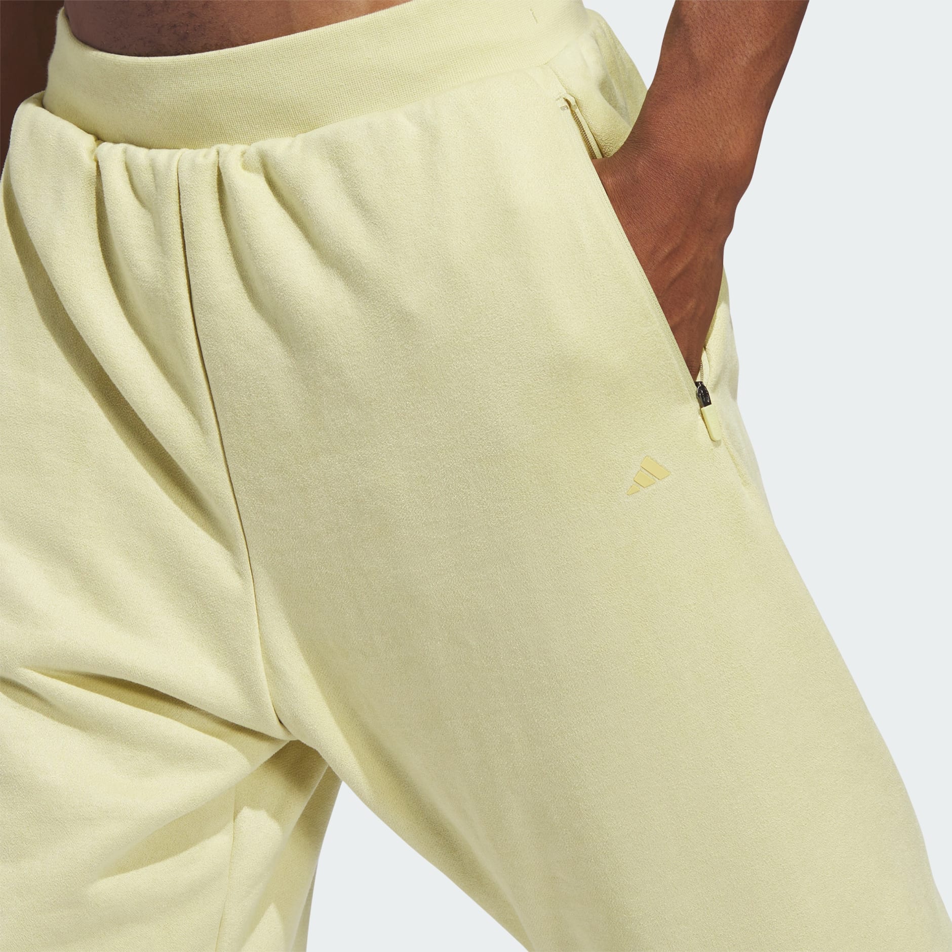 Clothing - Basketball Sueded Pants - Yellow | adidas South Africa