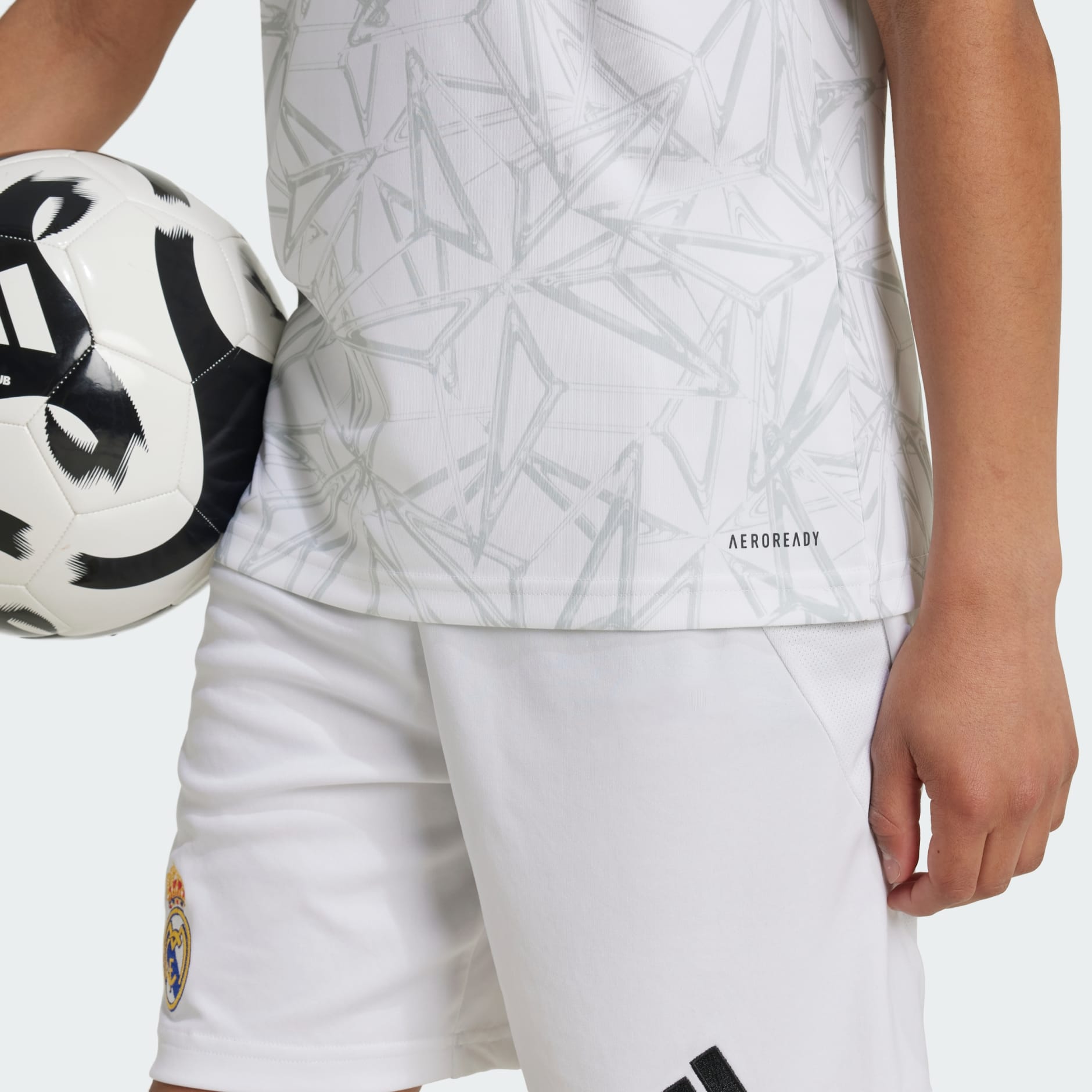 Adidas Real Madrid Pre-Match Jersey Kids - White | Adidas GH