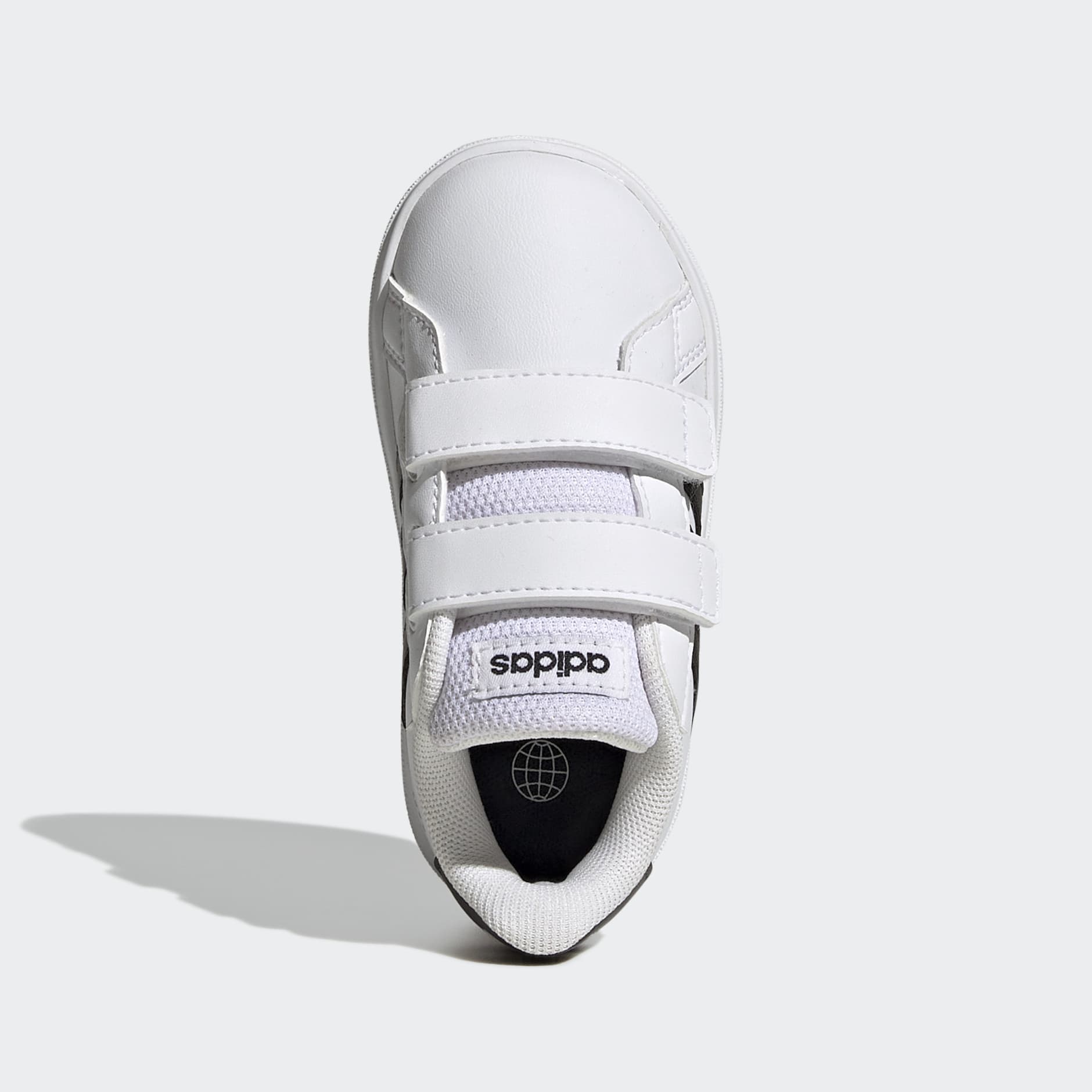 adidas Grand Court Lifestyle Hook and Loop Shoes - White | adidas UAE