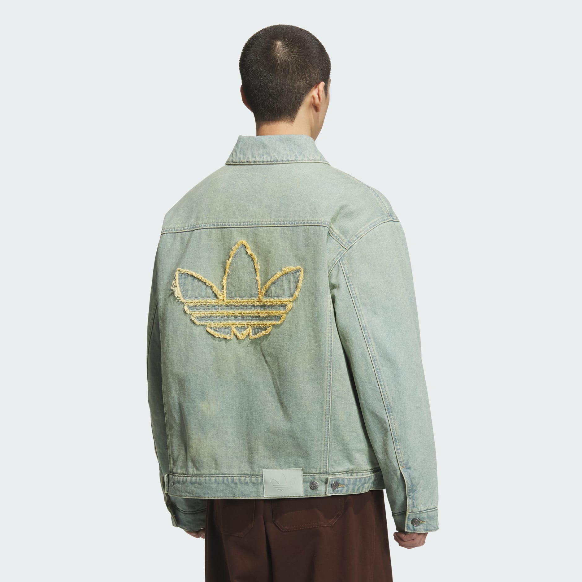 WASHED DENIM PADDED JACKET