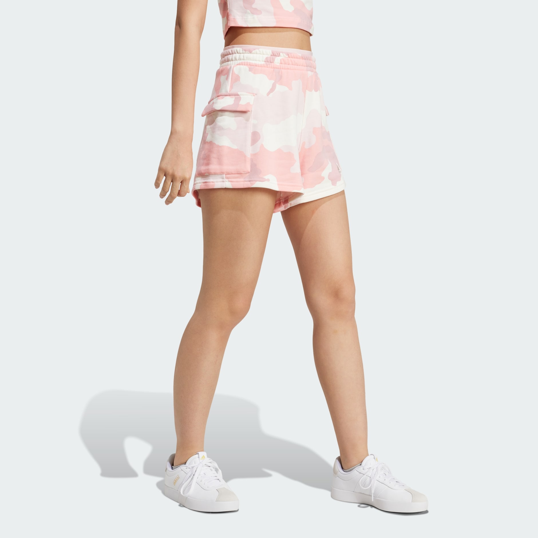 Short cargo imprim&eacute; camouflage 3 bandes Essentials