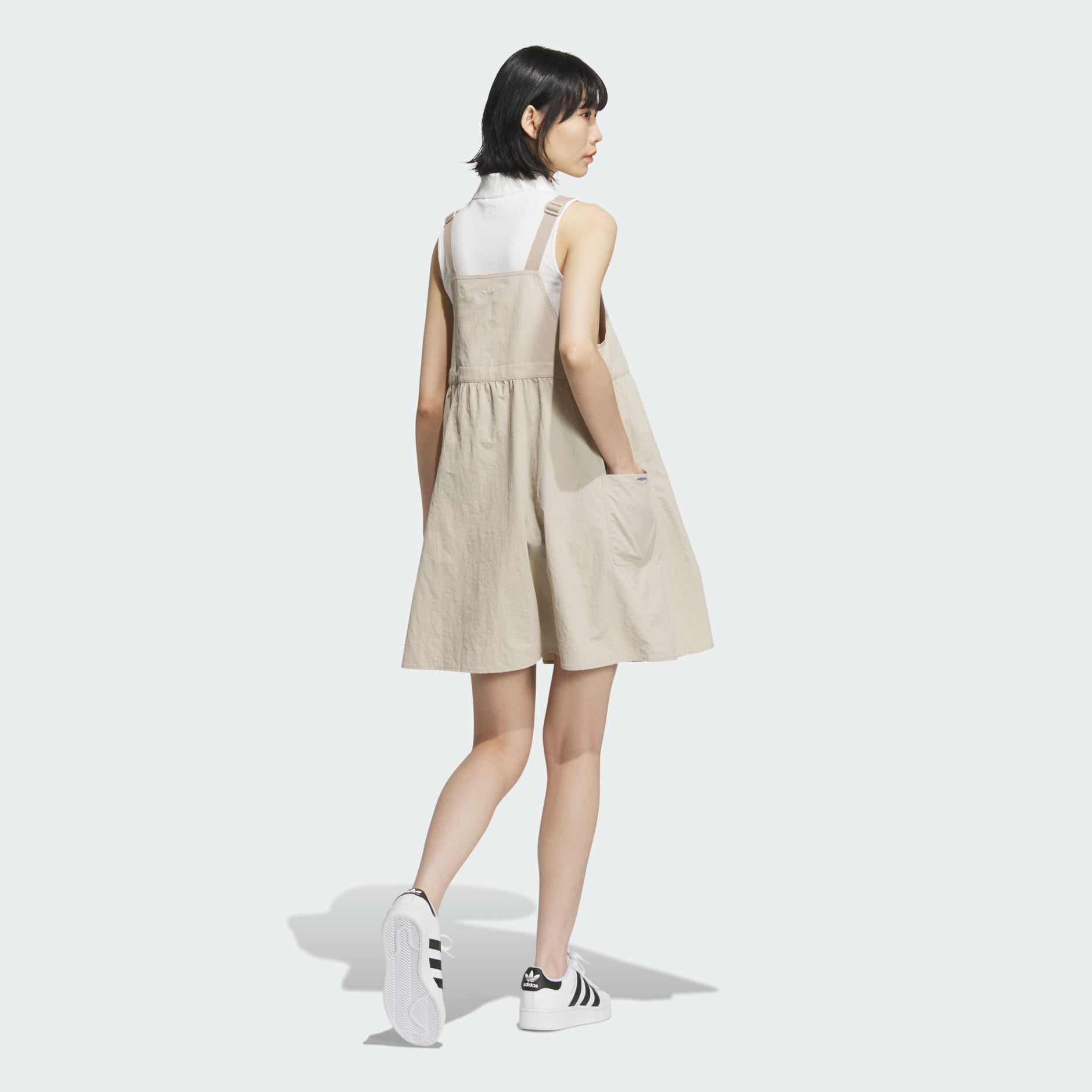 Chinese V-Day Dress - Beige | adidas Hong Kong