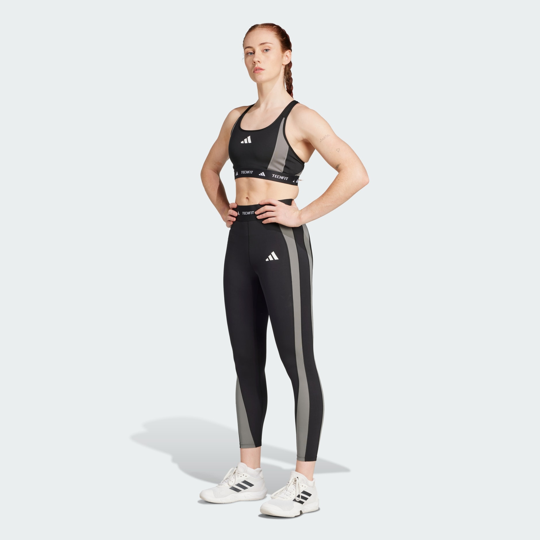 Bustieră cu susținere medie Techfit Colorblock