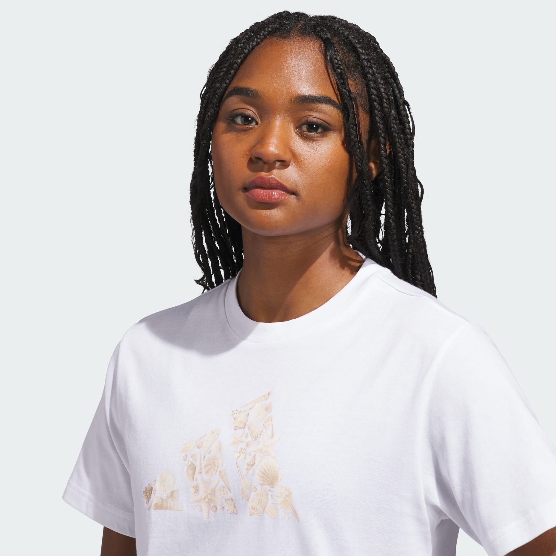 IRIDESCENT SHELLS BIG LOGO GRAPHIC T-SHIRT