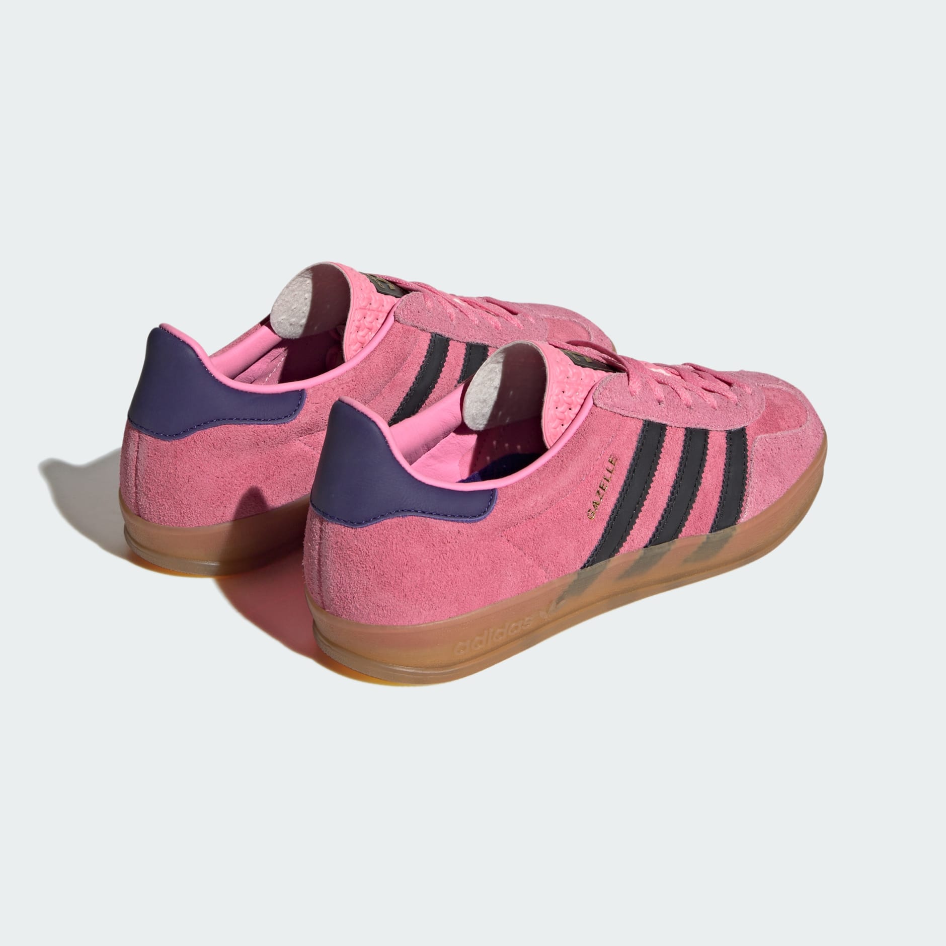 Adidas Gazelle Mens Suede Classic Pink White Low Sneakers Size 9