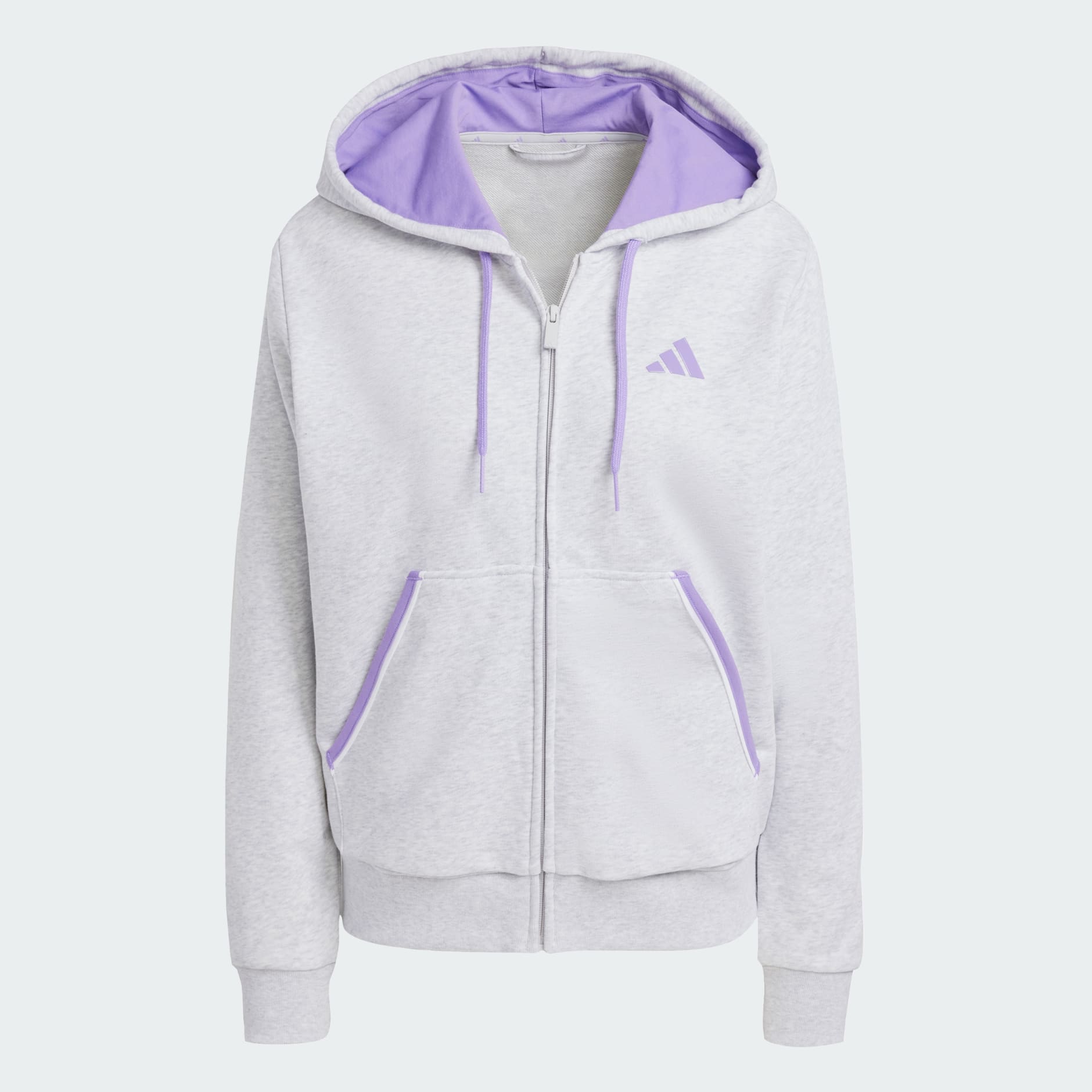 Hanorac flaușat cu fermoar lung Essentials Color Pop