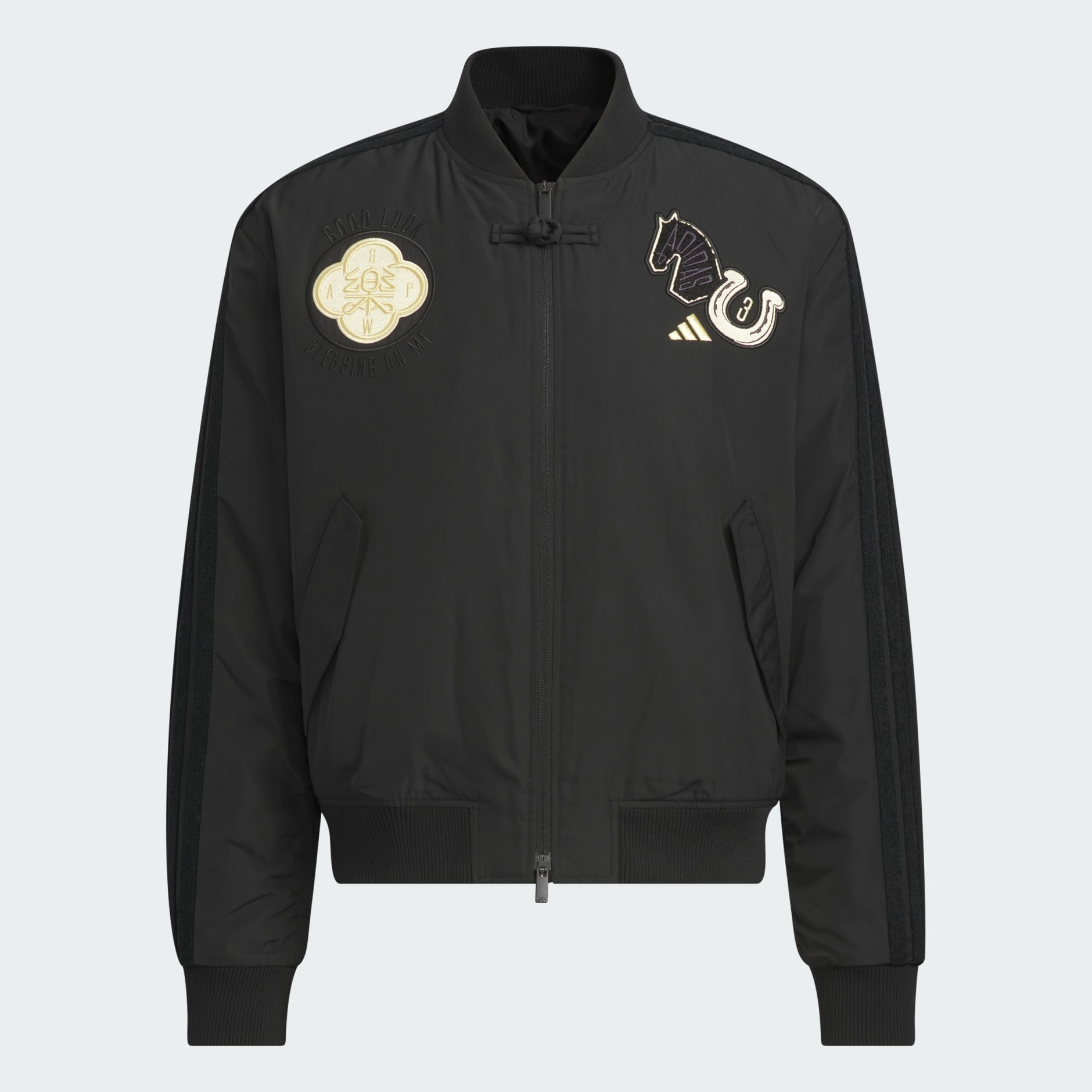 CNY MODERN CHINA 3 STRIPES PADDED BOMBER JACKET