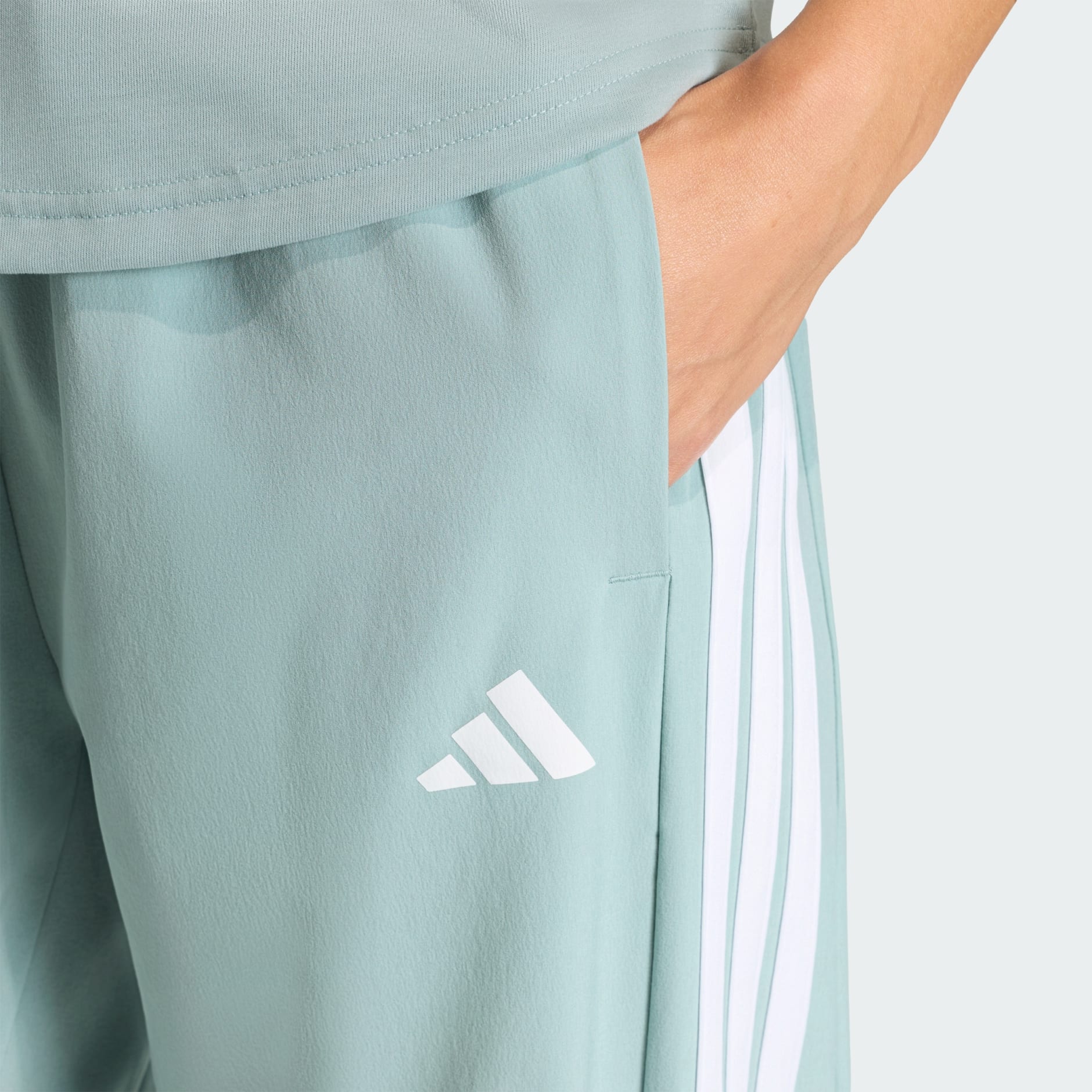 Pantaloni țesuți cu 3 dungi Train Essentials