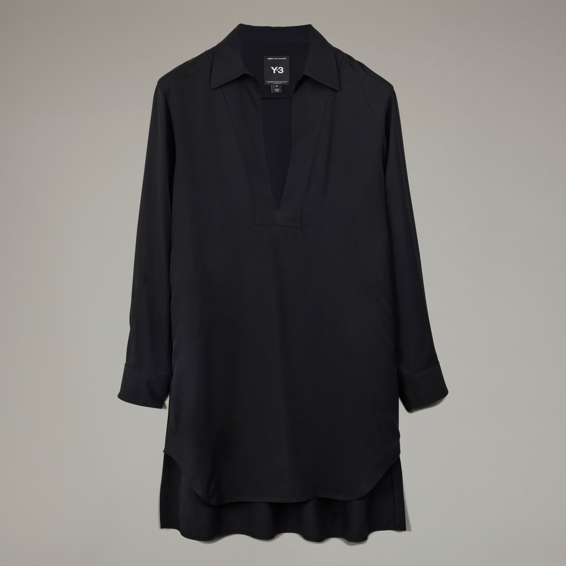 adidas Y-3 Rayon Twill Shirt - Black | adidas TZ