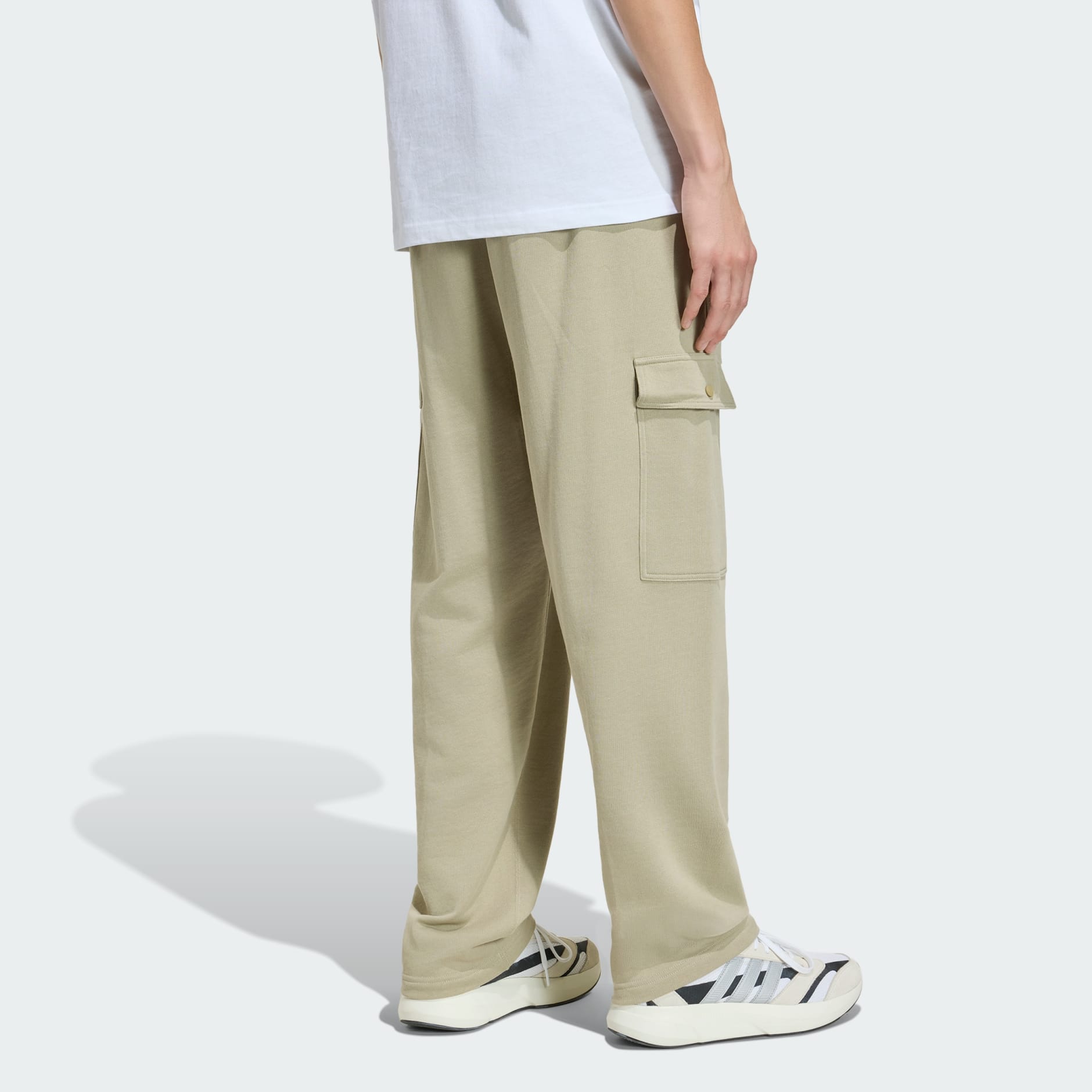 ALL SZN French Terry Loose Cargo Open Hem Pants