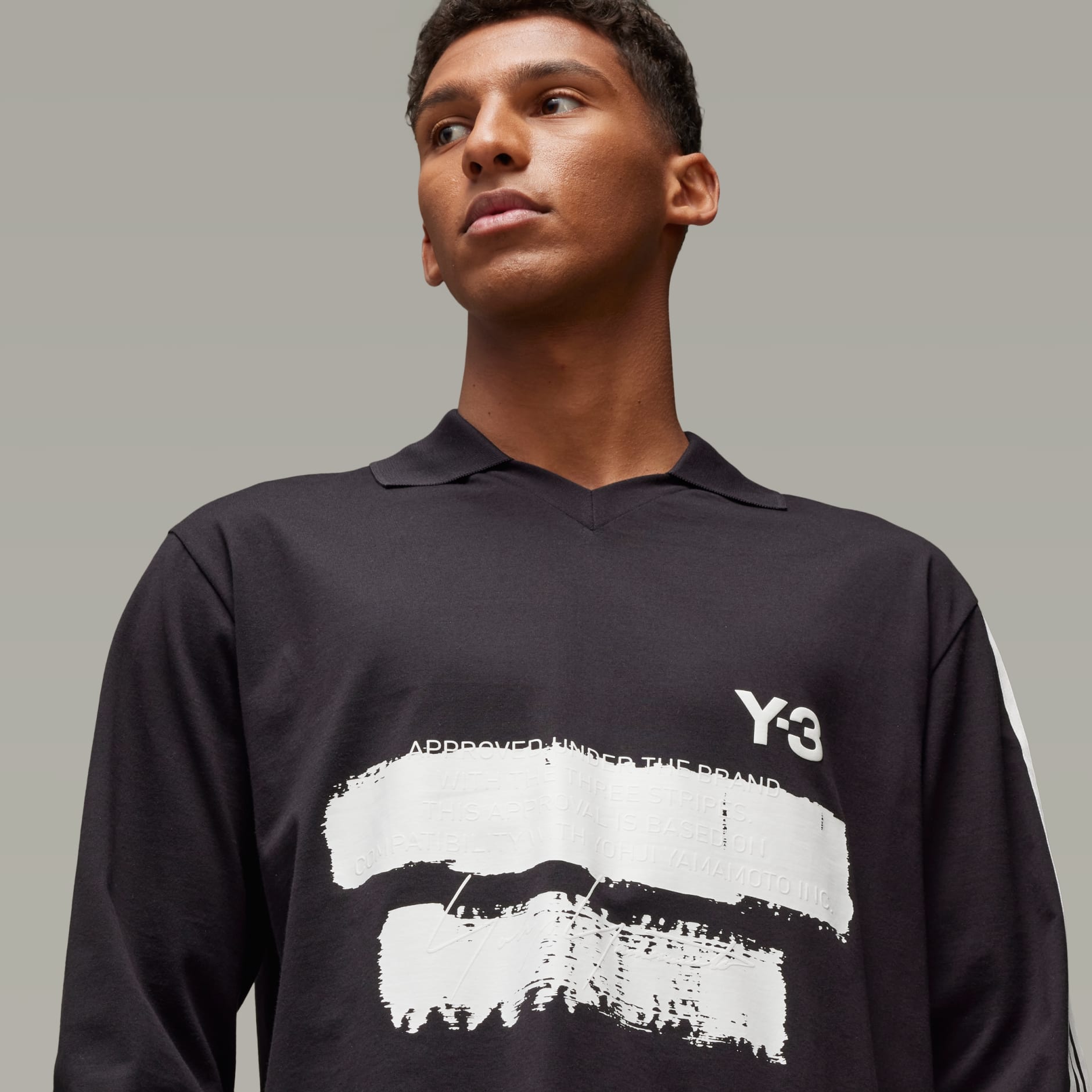 トップス Y-3 GRAPHIC LOGO LONG SLEEVE TEE Y-3 Graphic Logo Long Sleeve Tee - Black | adidas Hong Kong