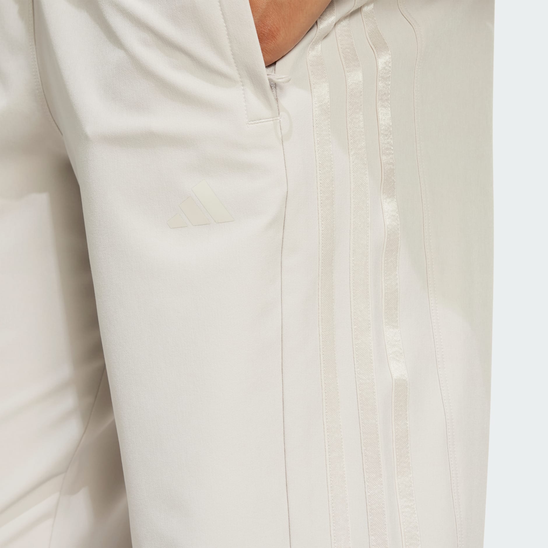 Pantaloni Pacer All Gym cu 3 dungi și talie medie