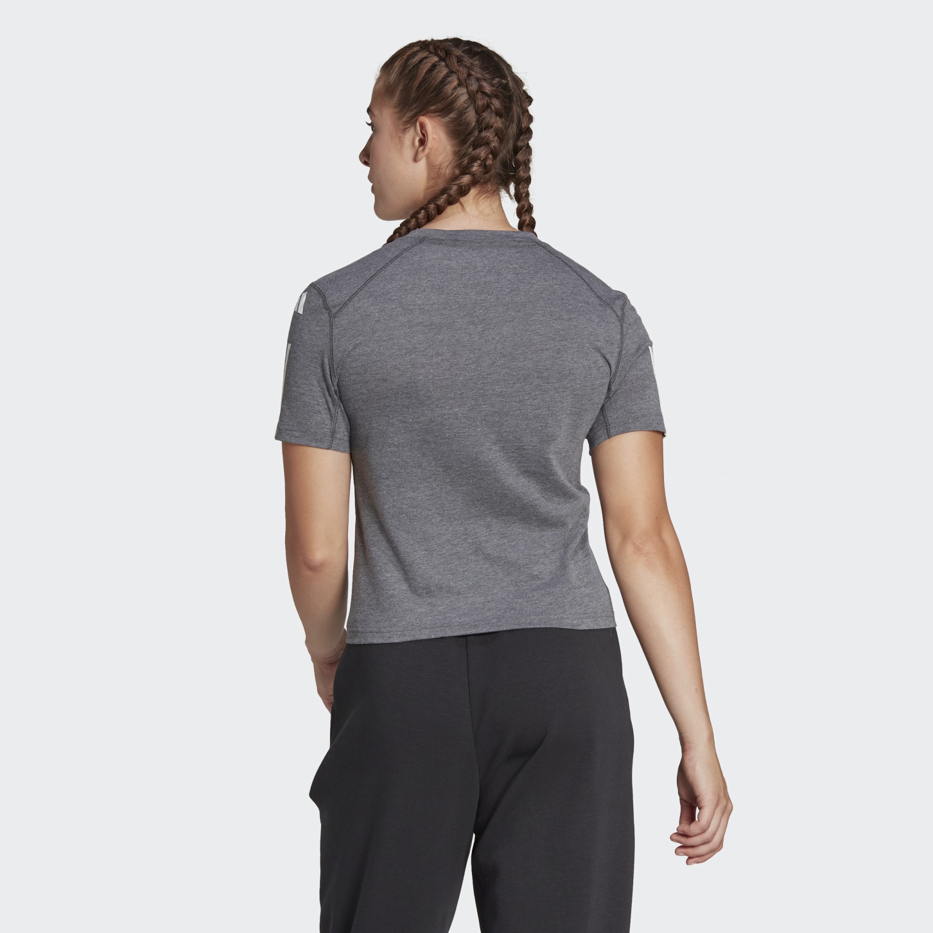 تيشيرت Train Essentials Train Cotton 3-Stripes Crop