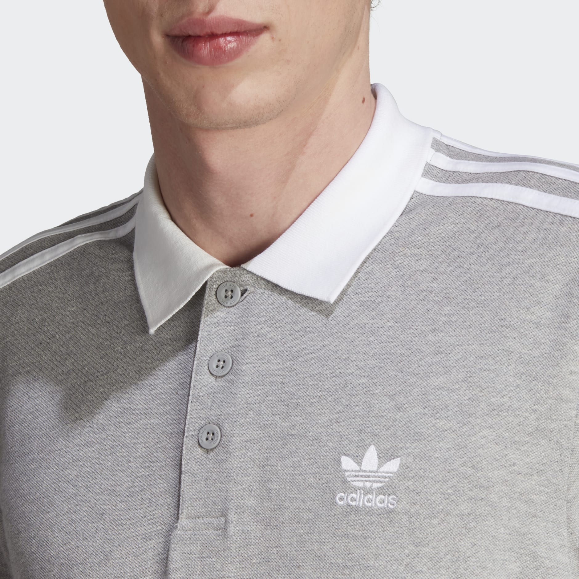 adidas Adicolor Classics 3-Stripes Polo Shirt - Grey | adidas LK