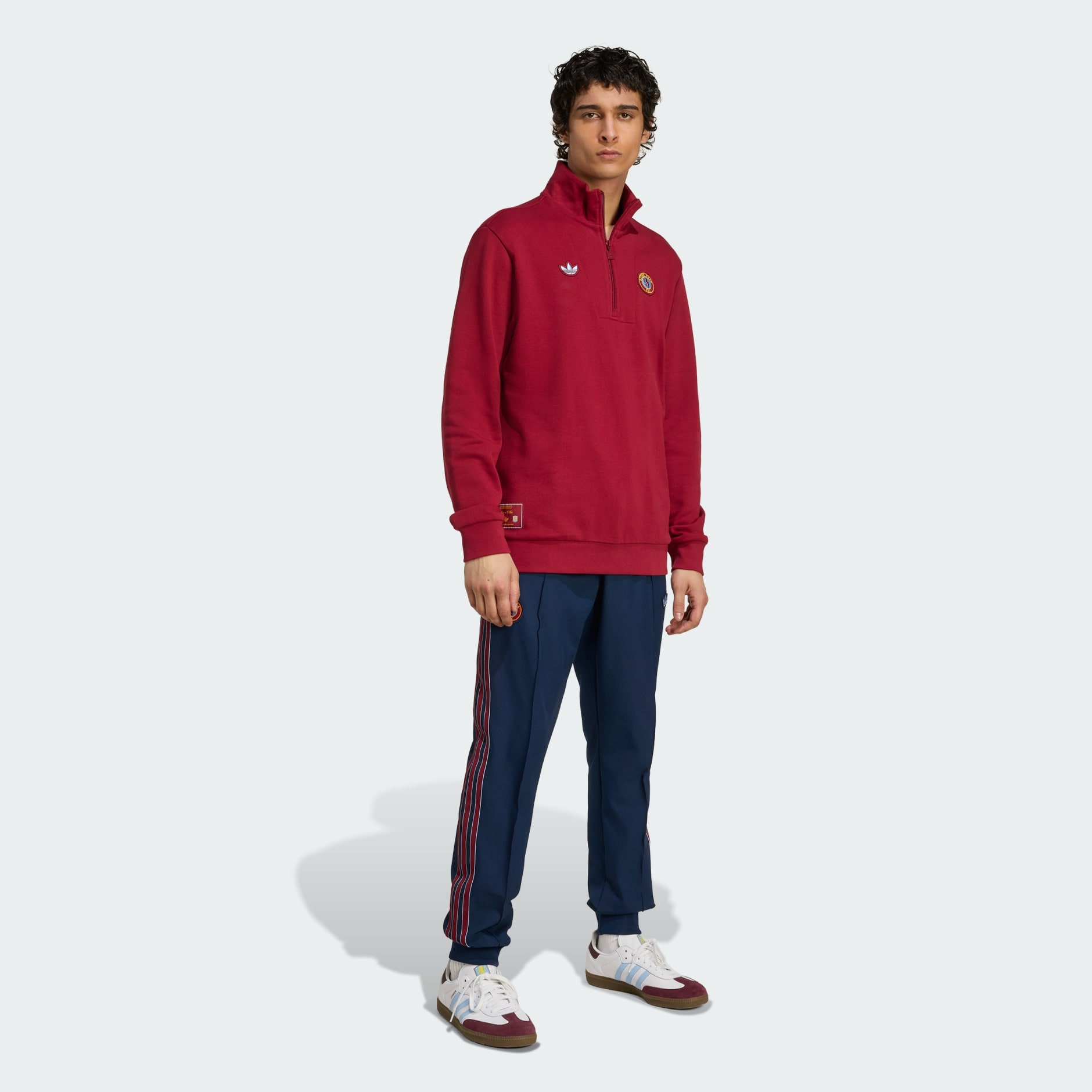 Top cu fermoar 1/2 Aston Villa FC Terrace Icons