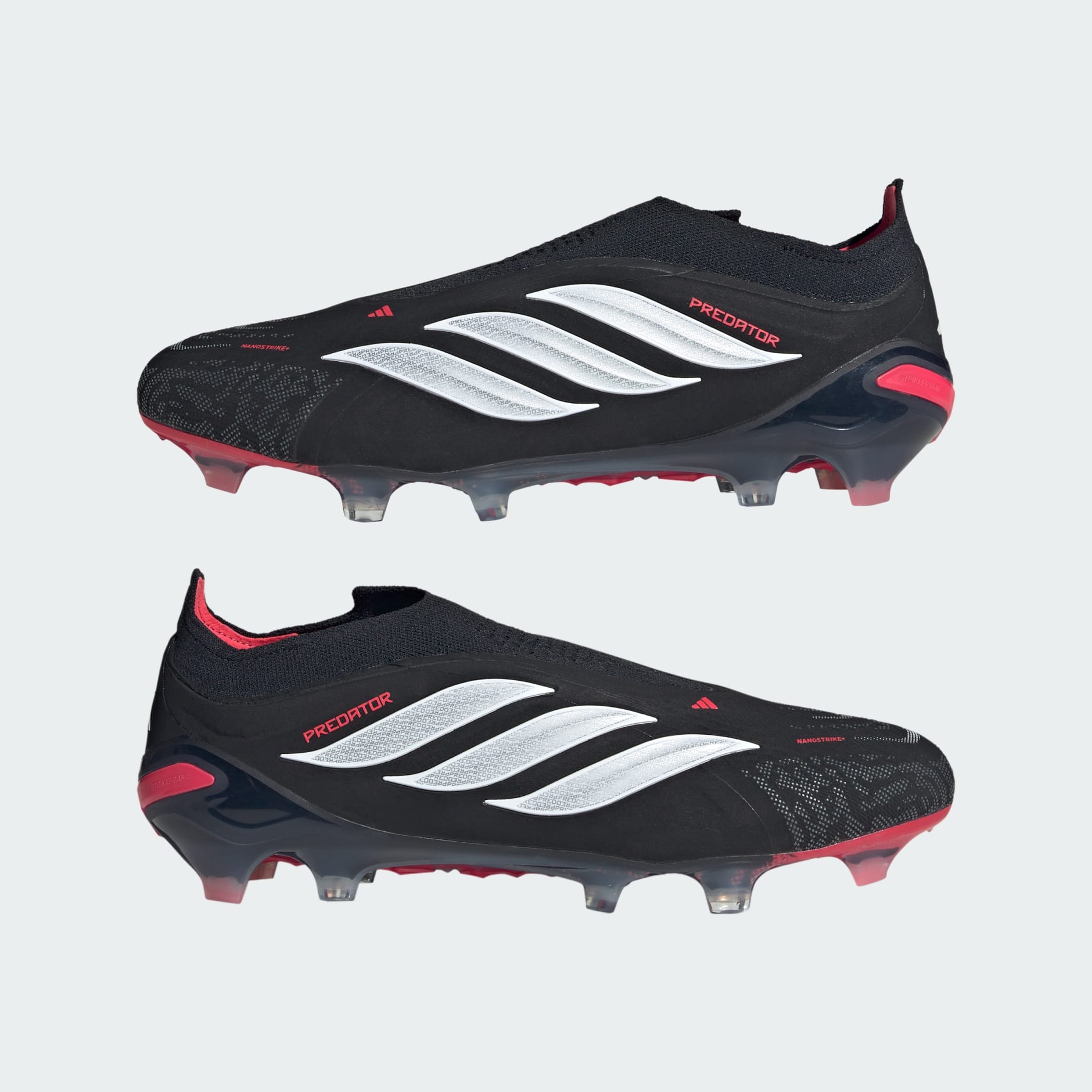 Ghete de fotbal fără șireturi PREDATOR ELITE pentru teren ferm