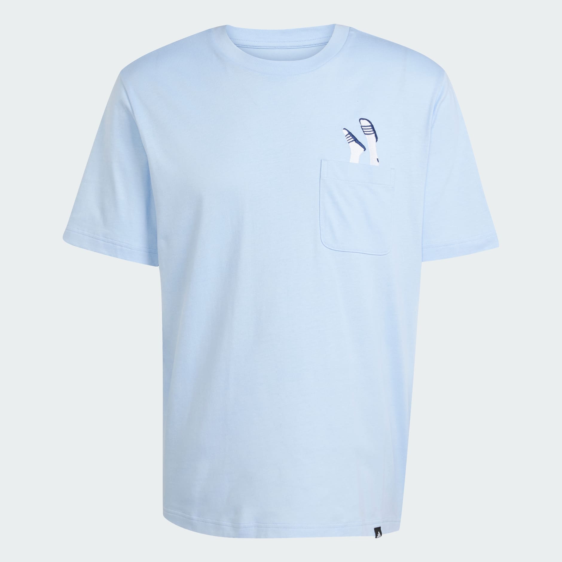 Tricou cu buzunar și imprimeu Lounge Slides